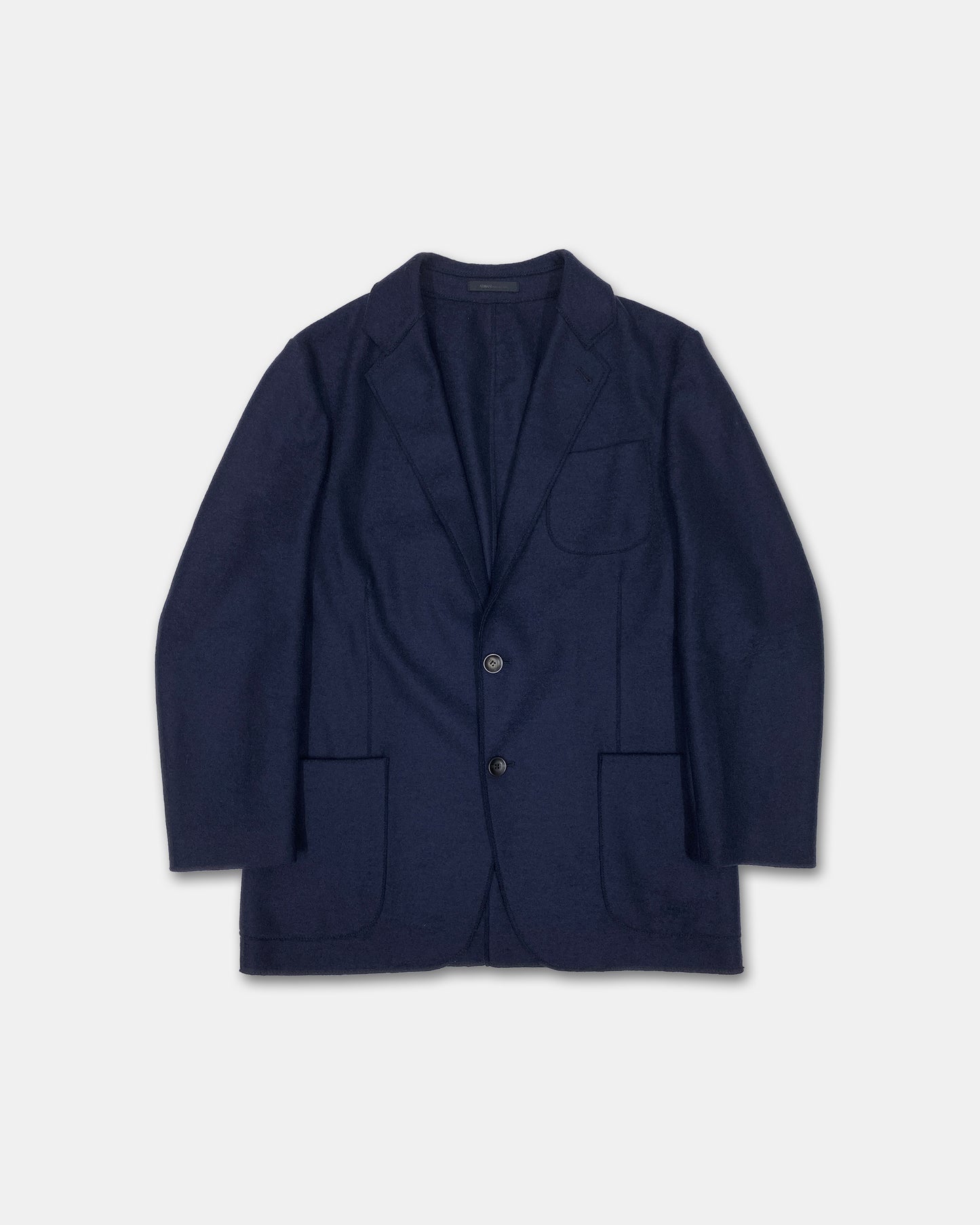 Armani Collezioni 2010s Wool Blazer Jacket Navy