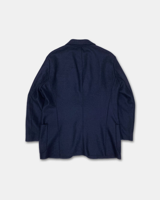 Armani Collezioni 2010s Wool Blazer Jacket Navy
