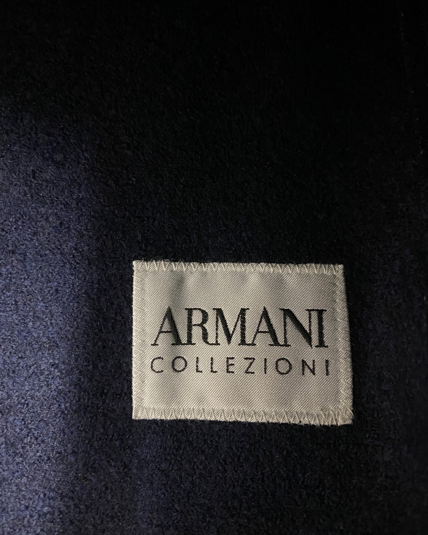 Armani Collezioni 2010s Wool Blazer Jacket Navy