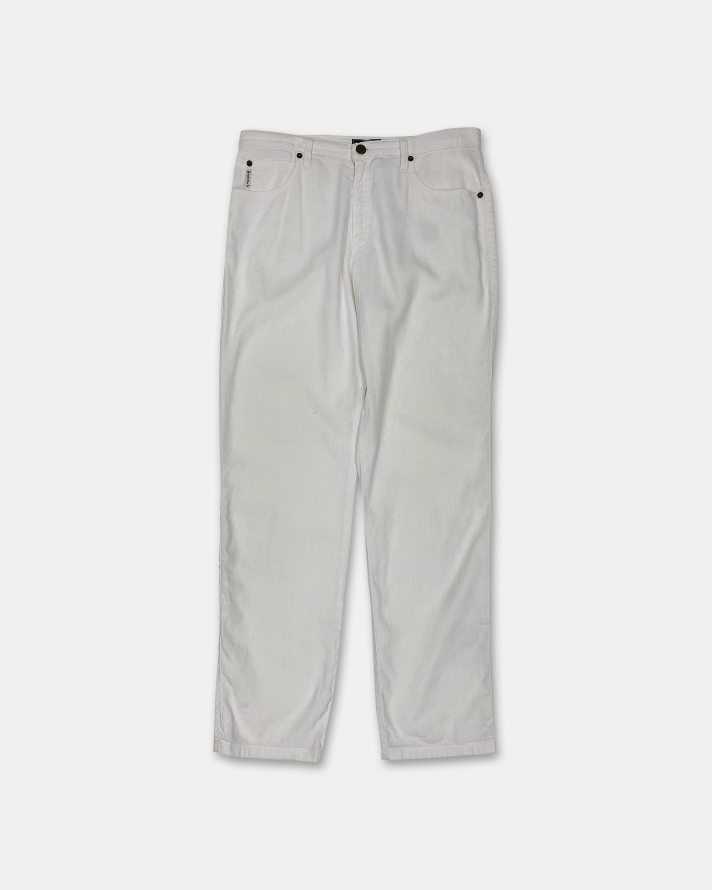 Armani Jeans 2000s Linen Pants White