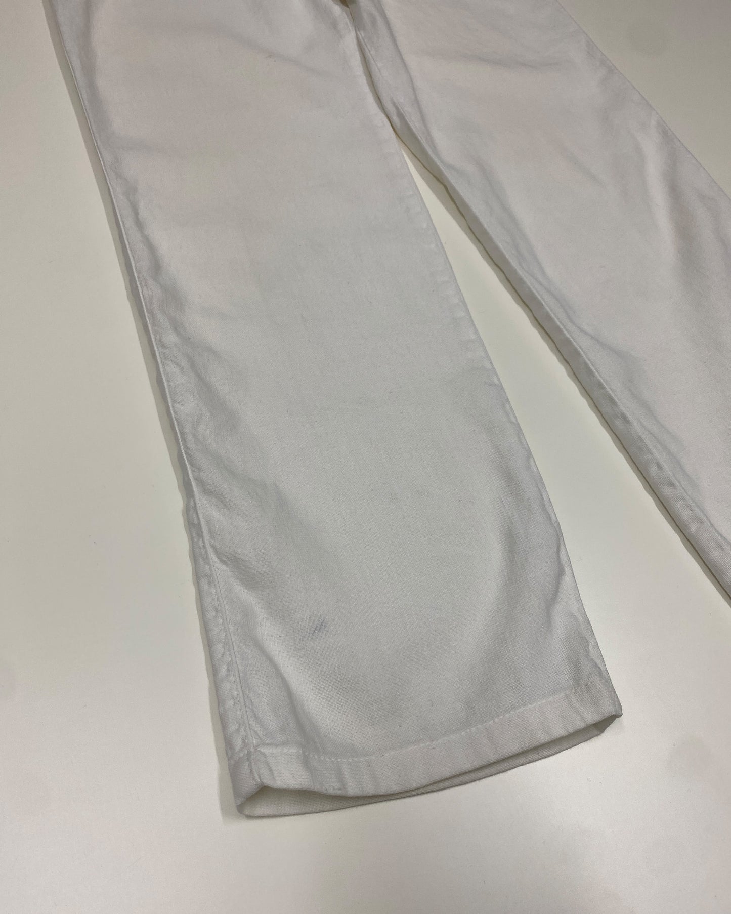 Armani Jeans 2000s Linen Pants White