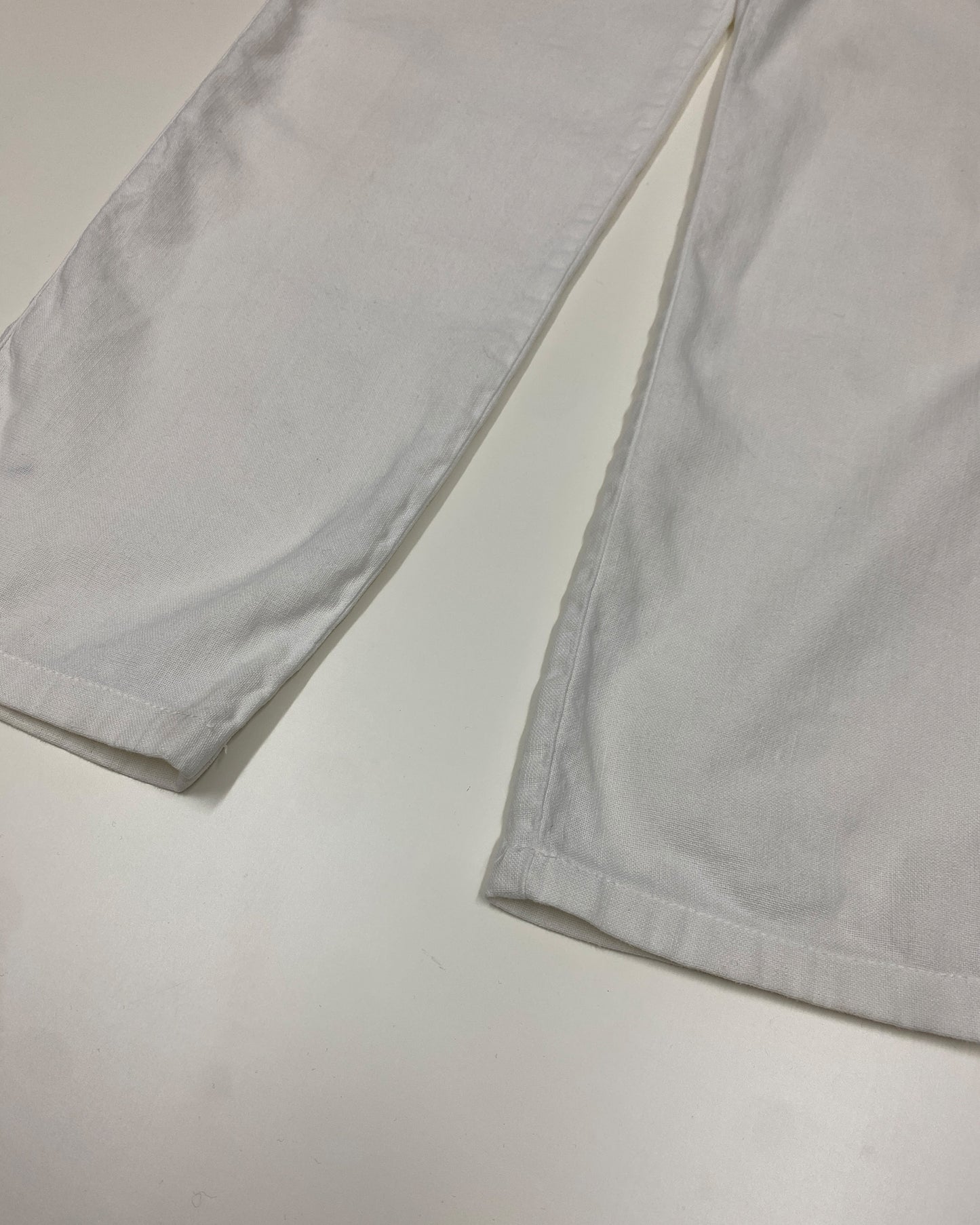 Armani Jeans 2000s Linen Pants White