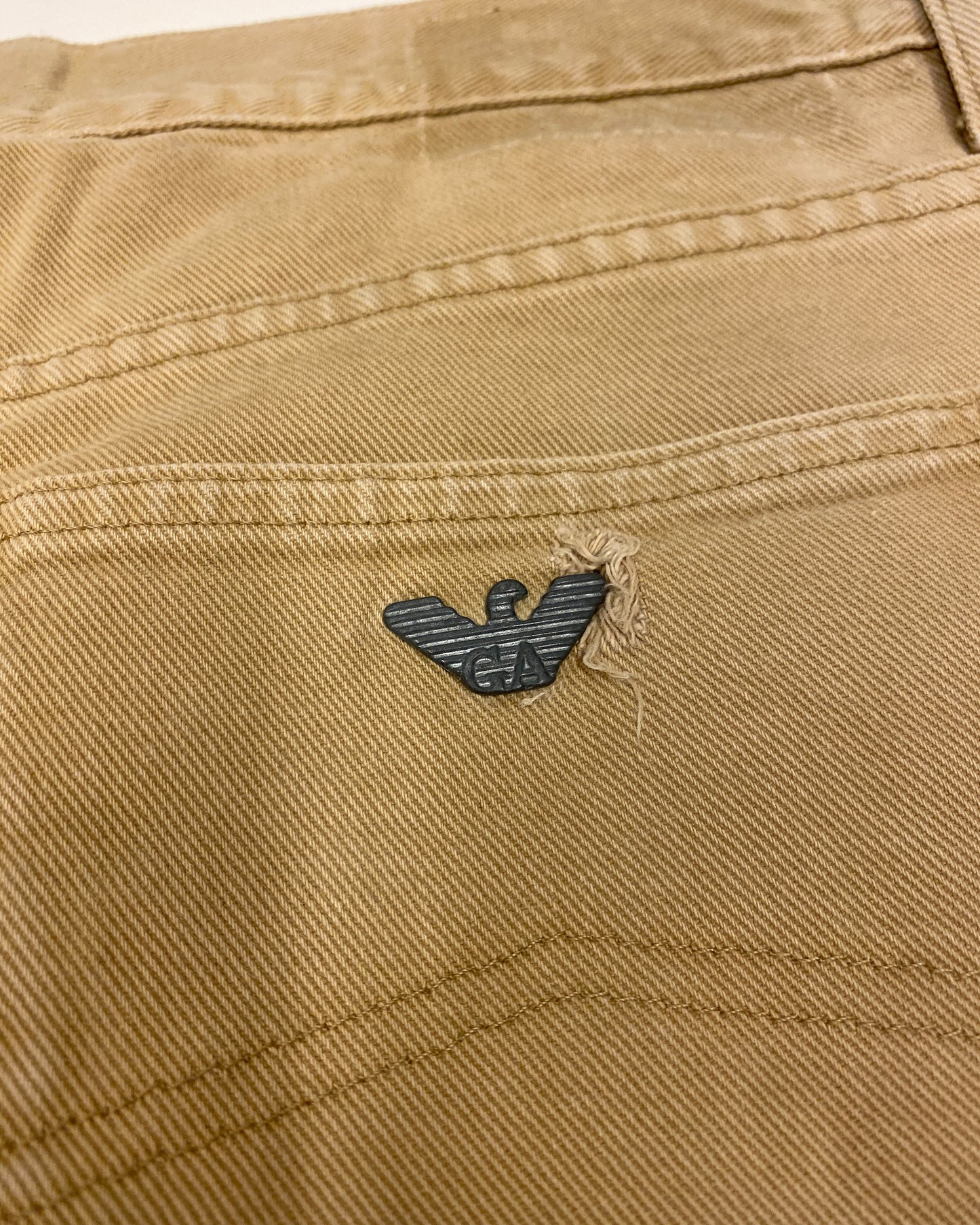 Armani Jeans 1990s Classic Denim Beige