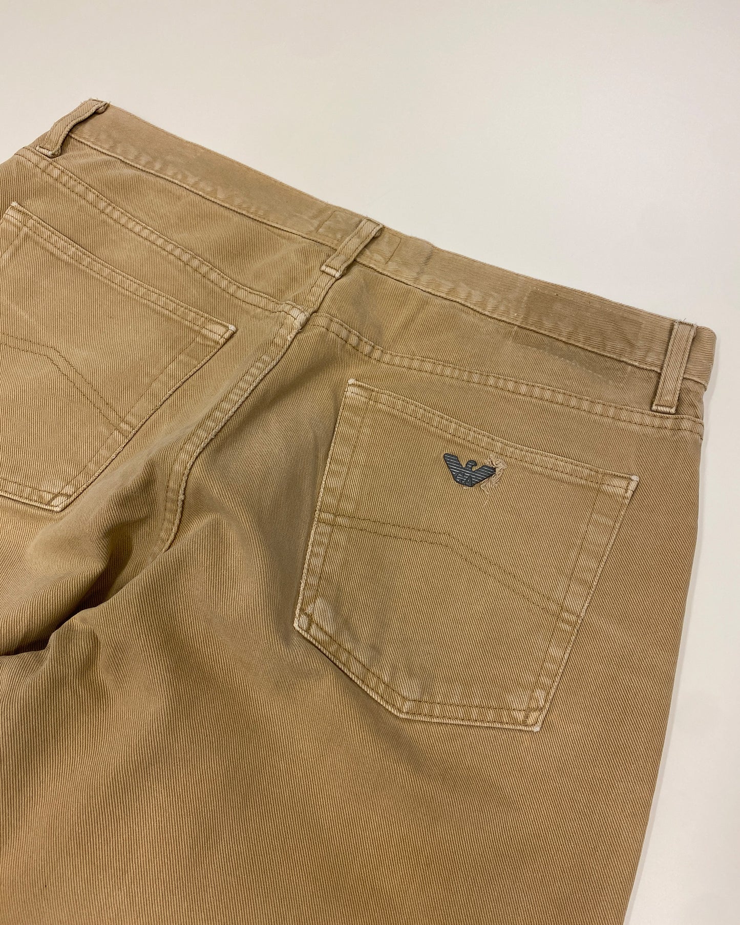 Armani Jeans 1990s Classic Denim Beige