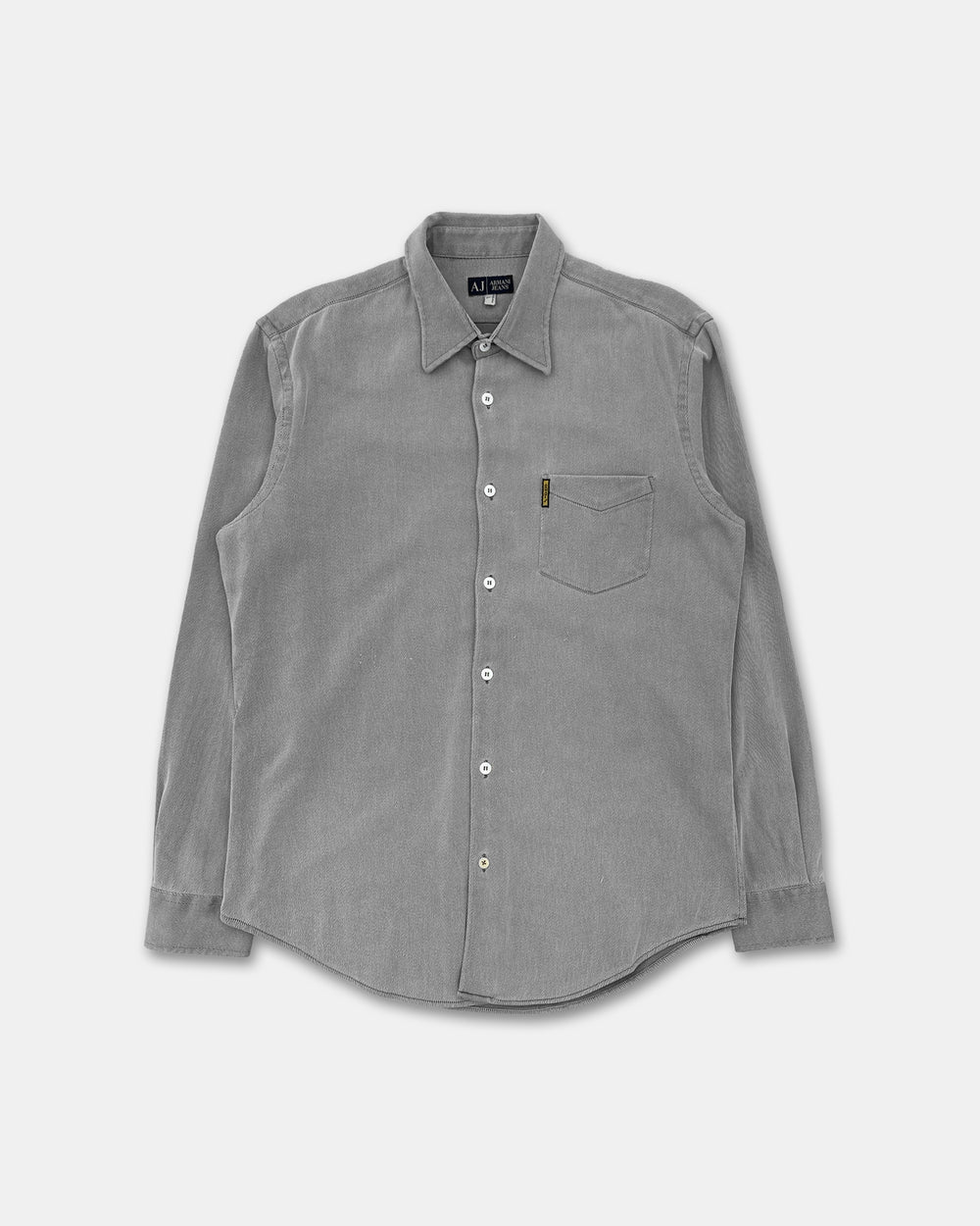 Armani Jeans 2010s Striped Shirt Grey