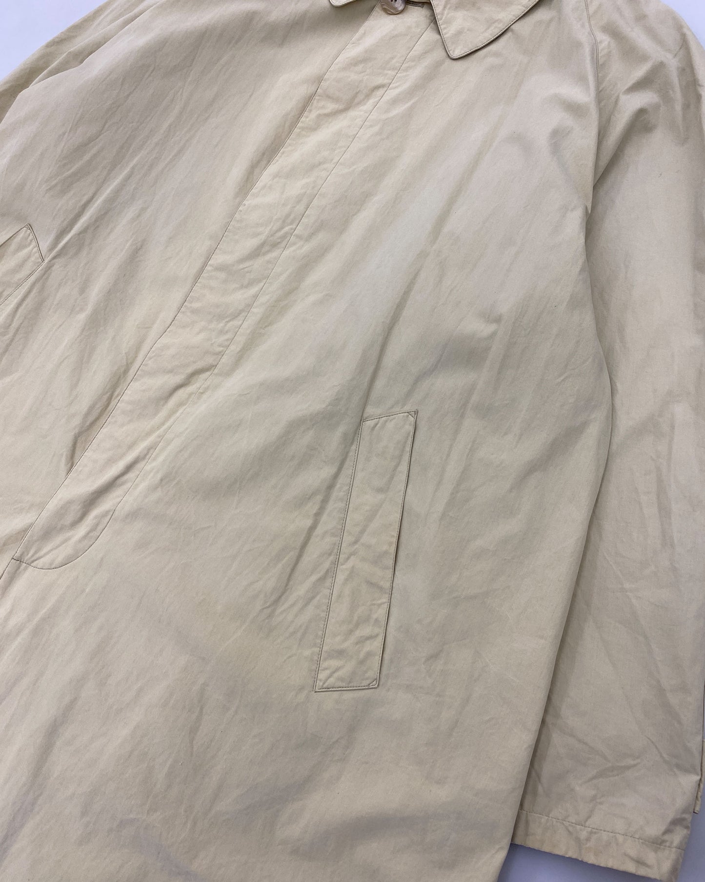Giorgio Armani Le Collezioni 1990s Light Cotton Coat Light Beige