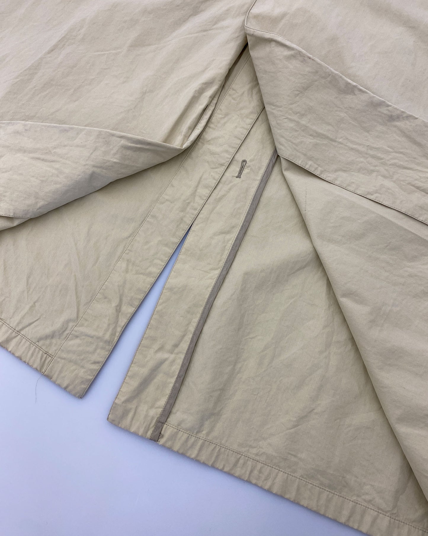 Giorgio Armani Le Collezioni 1990s Light Cotton Coat Light Beige