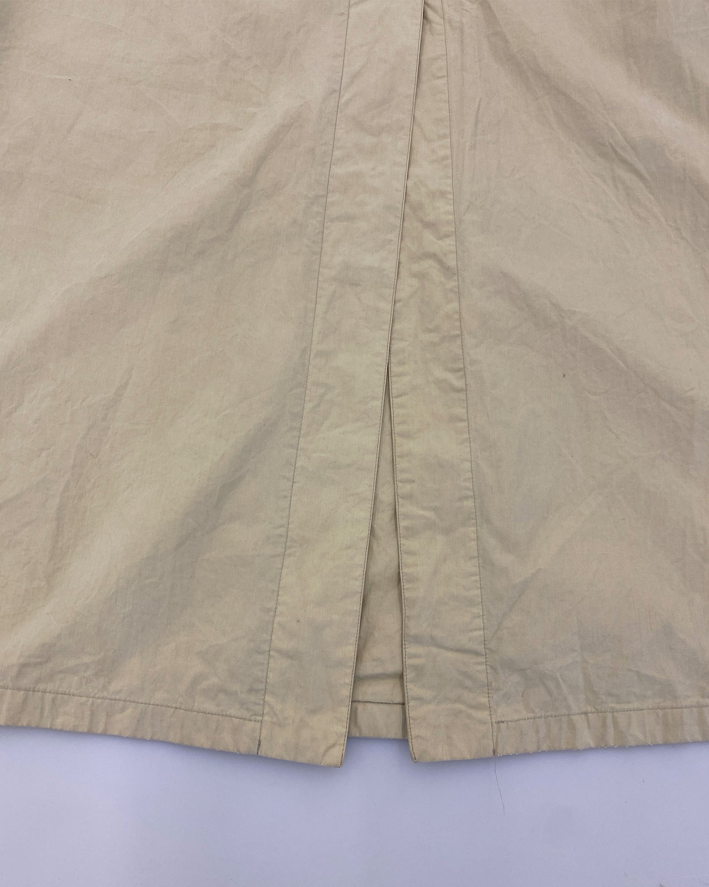 Giorgio Armani Le Collezioni 1990s Light Cotton Coat Light Beige
