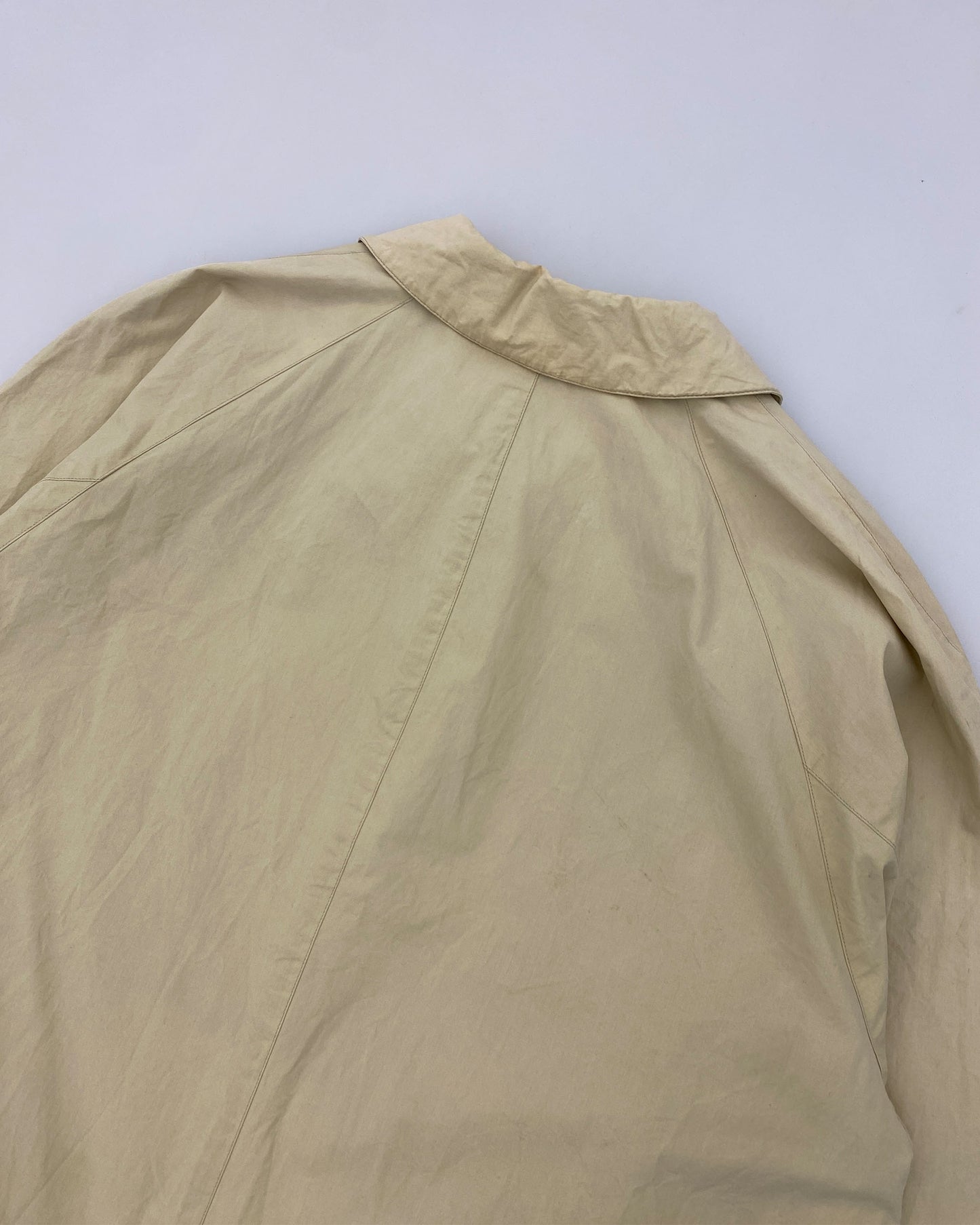 Giorgio Armani Le Collezioni 1990s Light Cotton Coat Light Beige
