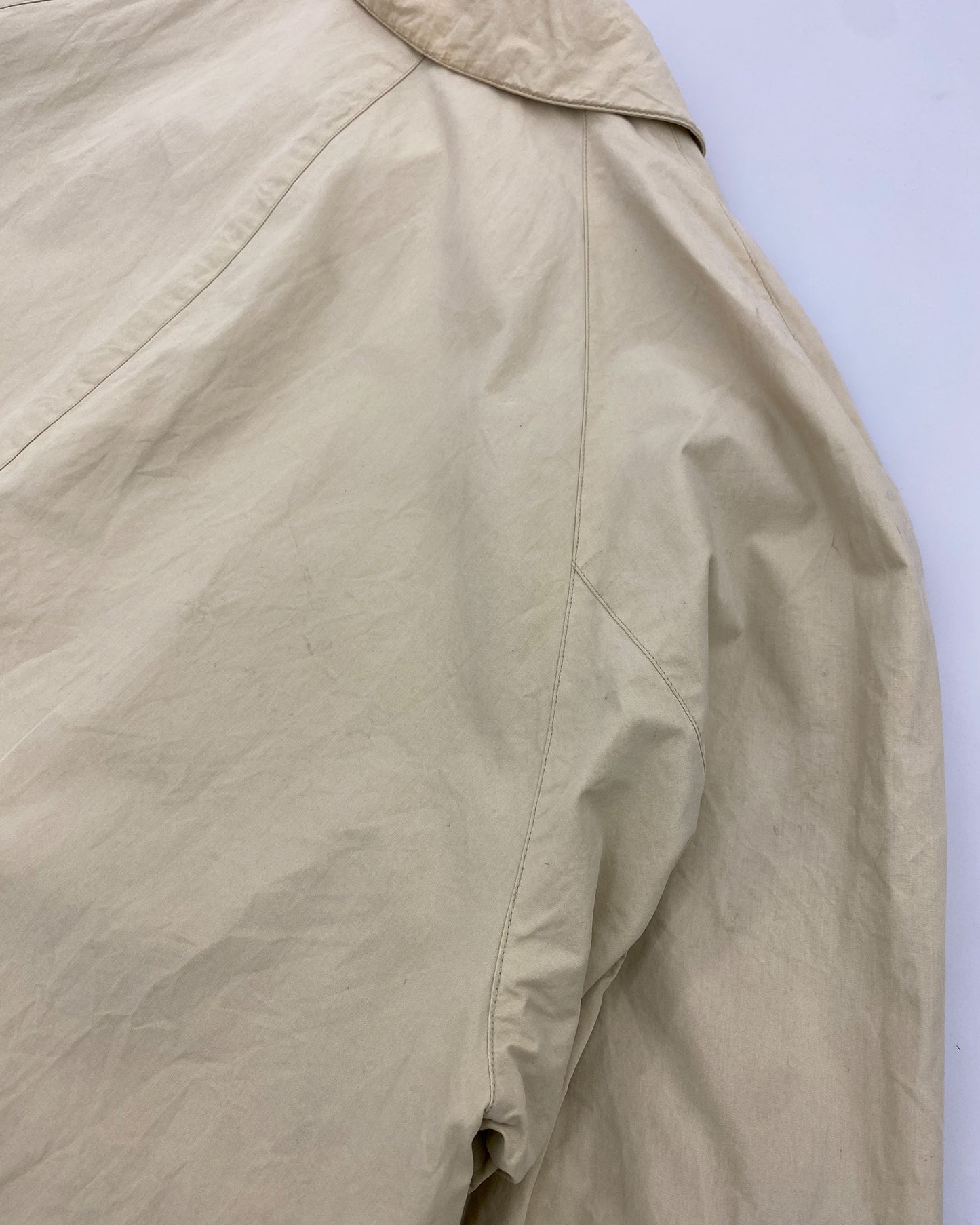 Giorgio Armani Le Collezioni 1990s Light Cotton Coat Light Beige