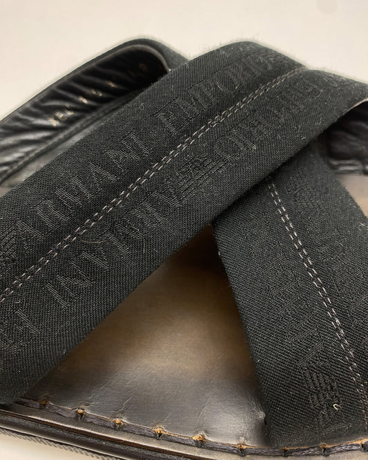 Emporio Armani 2010s Slides Black