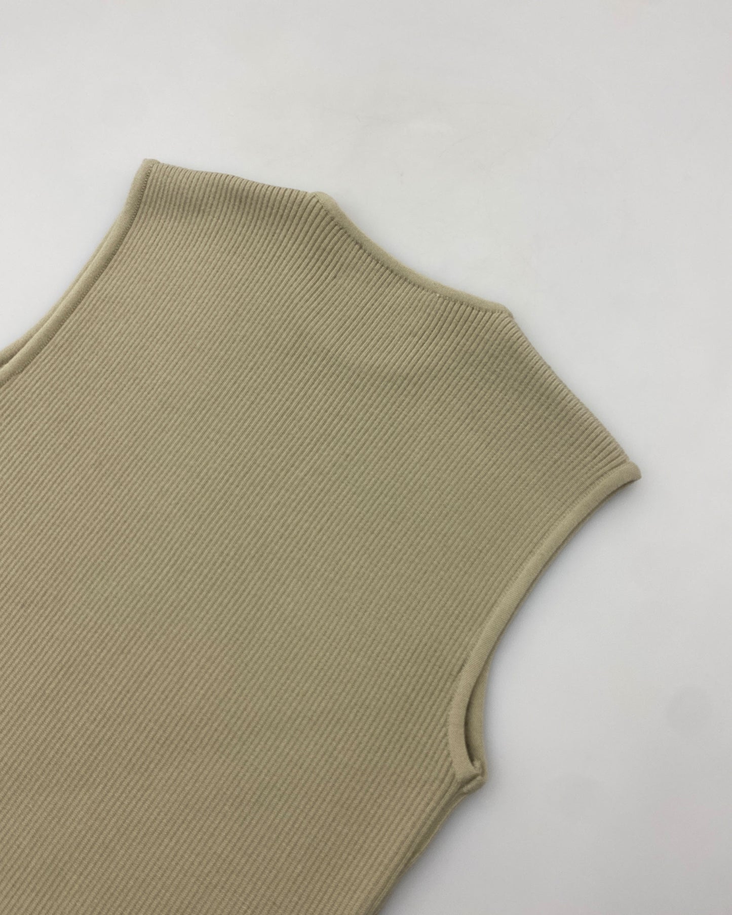 Armani Jeans 1990s Figure-Hugging Knit Tank Dress Beige