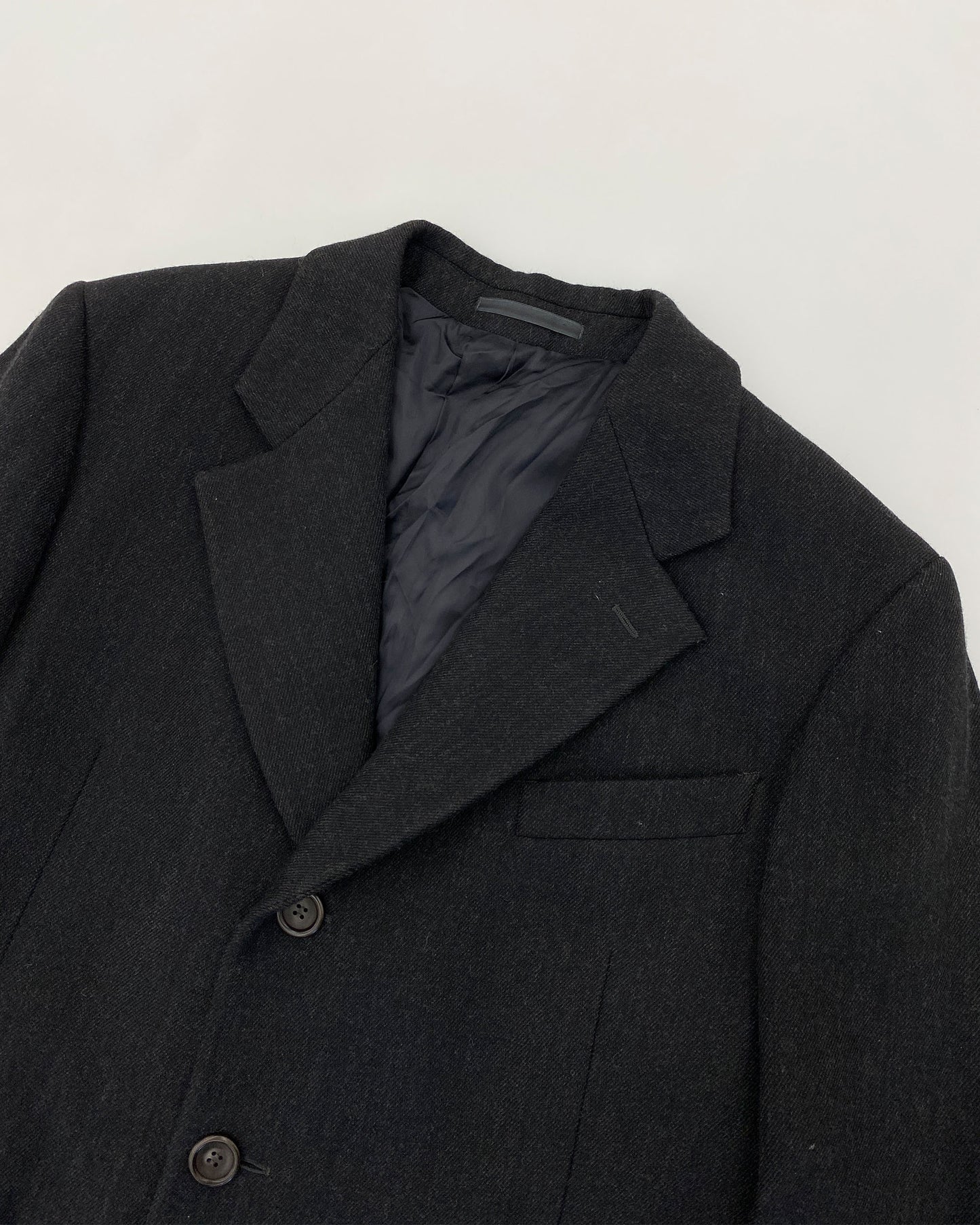 Armani Collezioni 2010s Wool Coat Grey