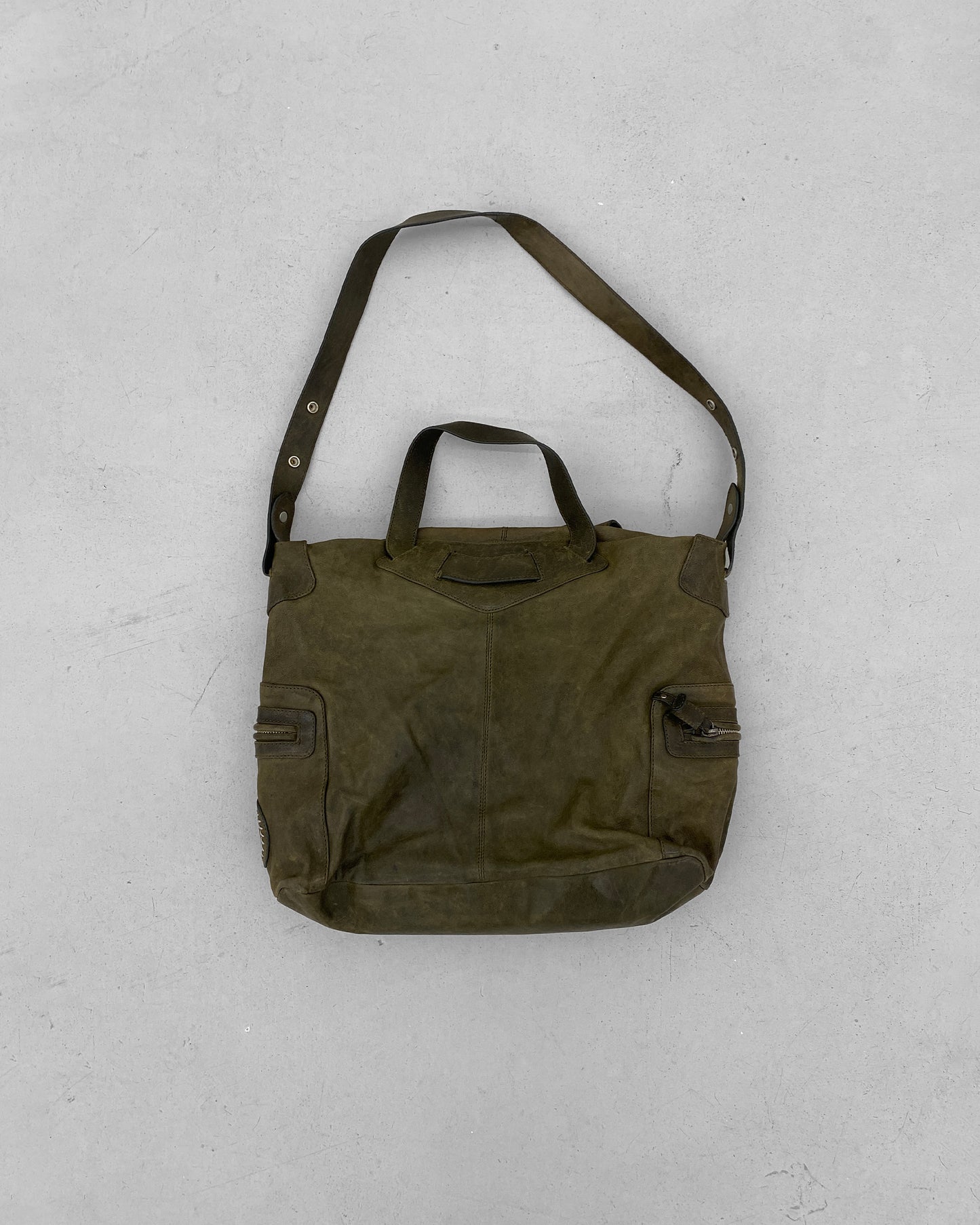 Timberland 2010s Leather Shoulder Bag Green