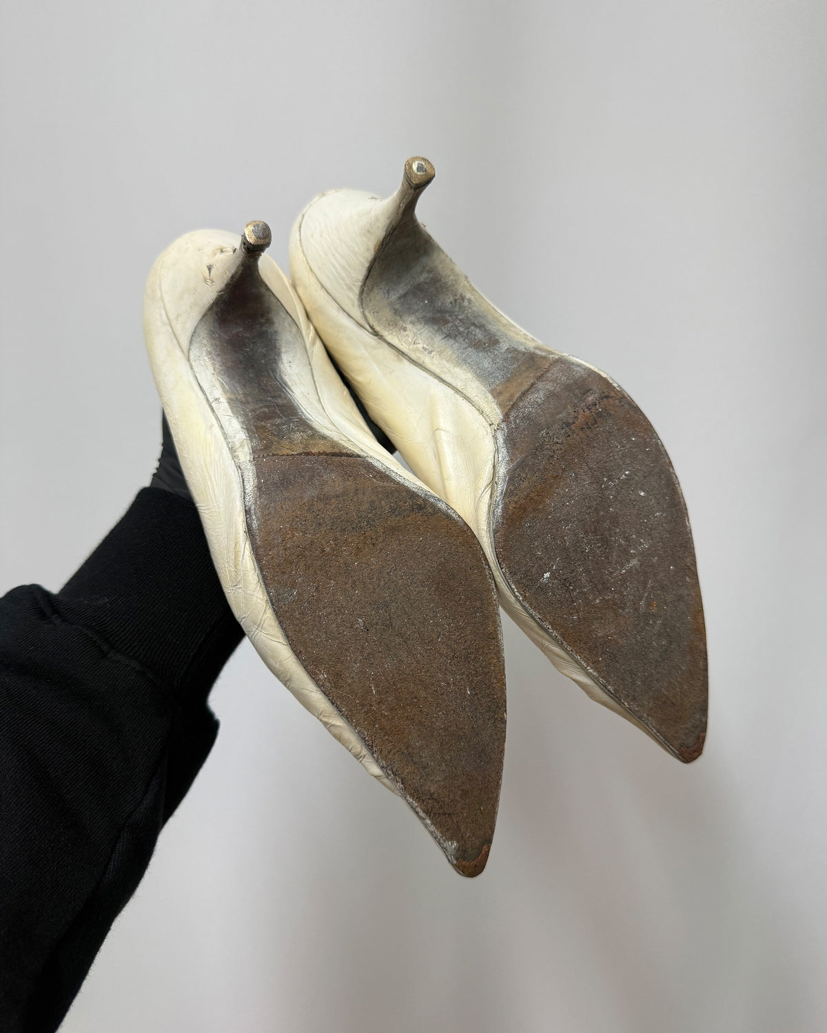 Baldan 1960s Wedding High Heels White