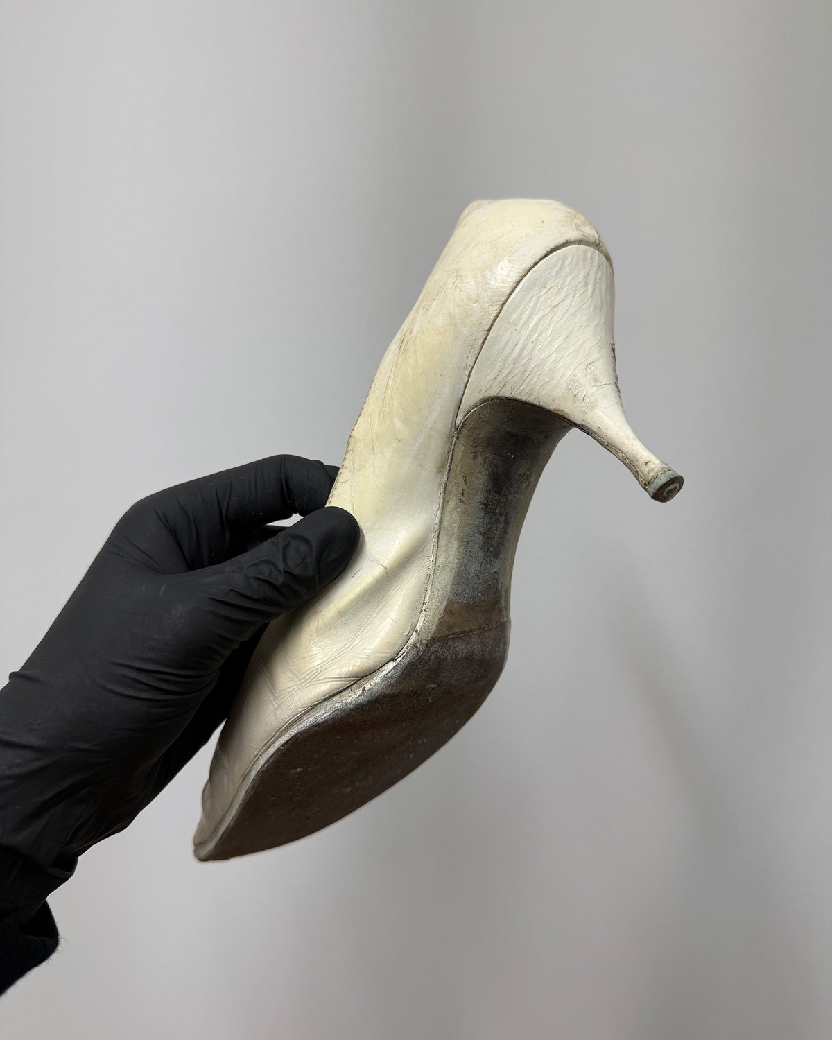 Baldan 1960s Wedding High Heels White