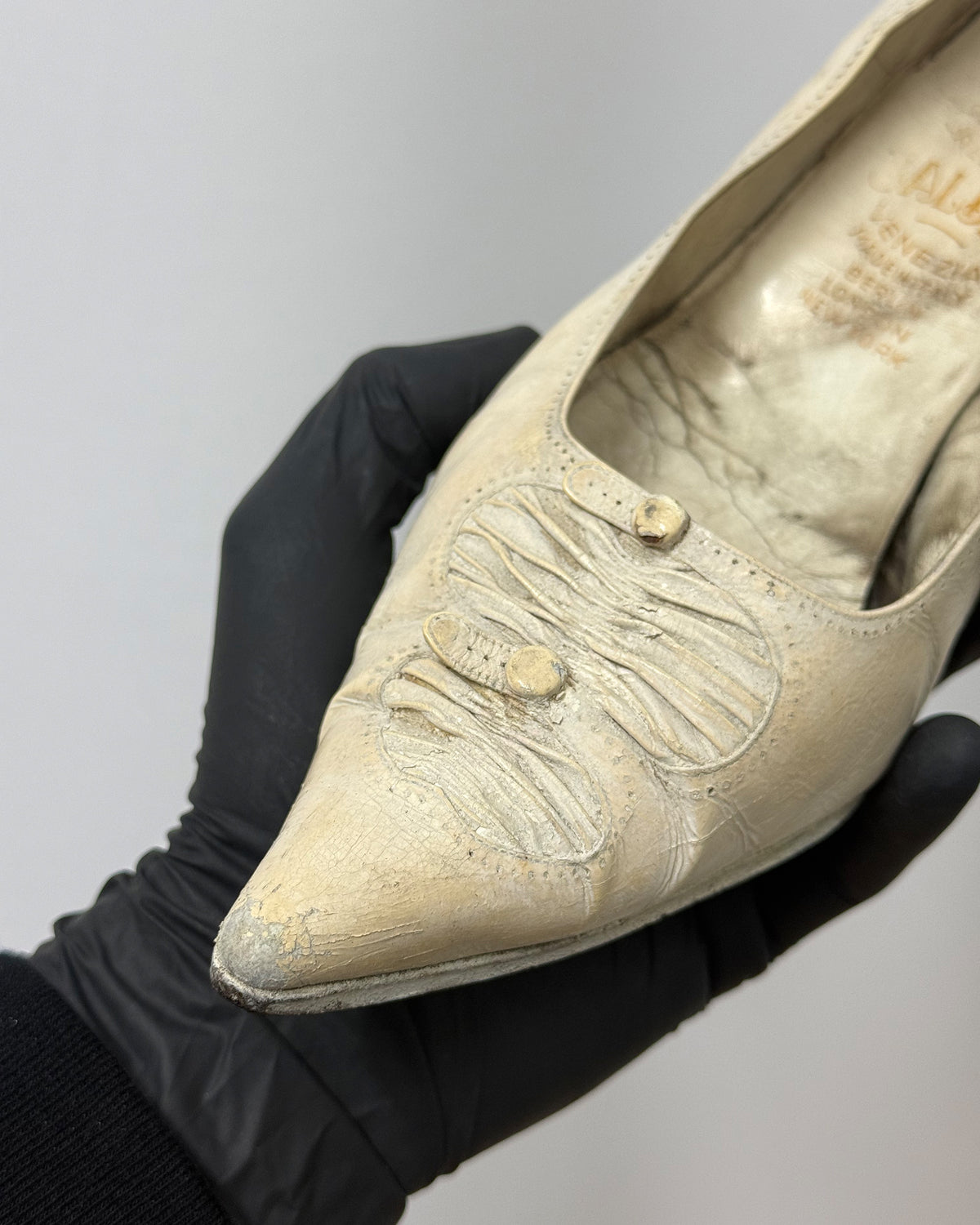 Baldan 1960s Wedding High Heels White