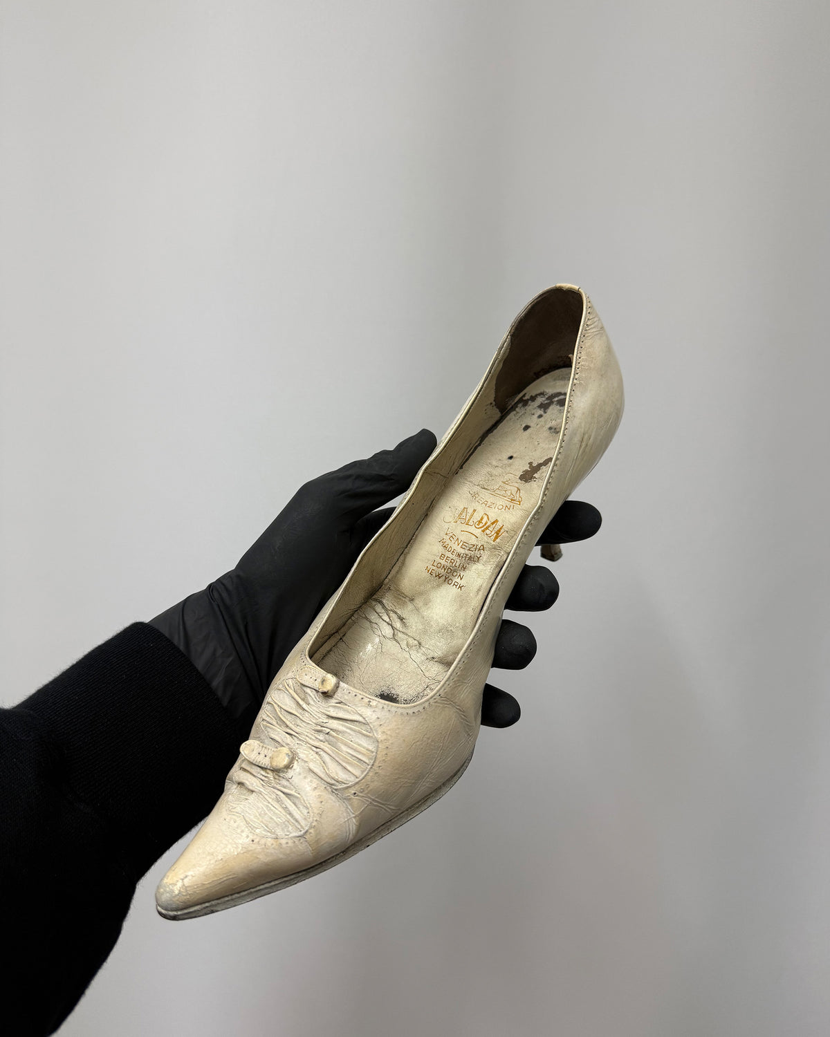 Baldan 1960s Wedding High Heels White