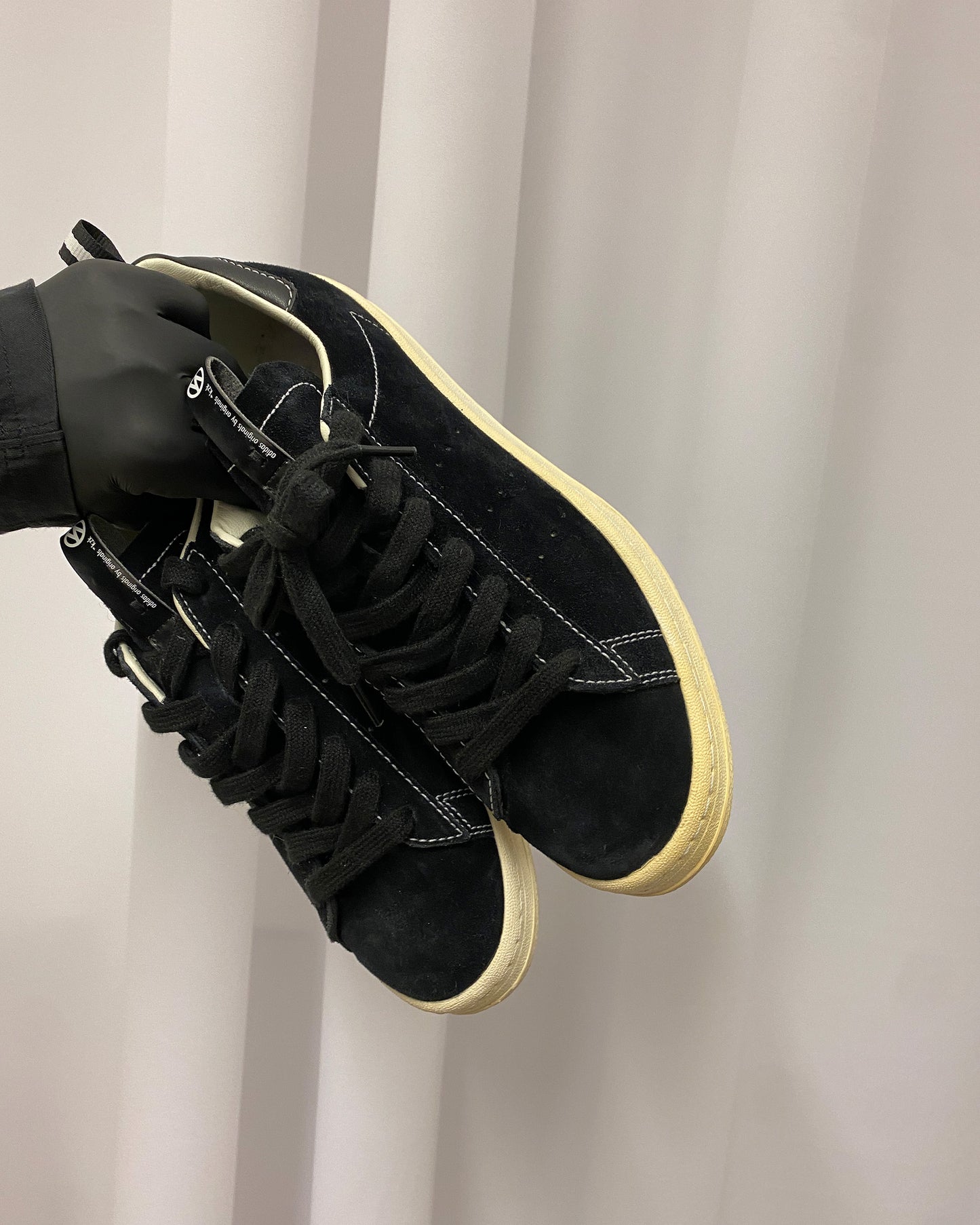 Neighborhood x Kazuki x Adidas 2009 Campus 80s Suede Leather Sneaker Black White