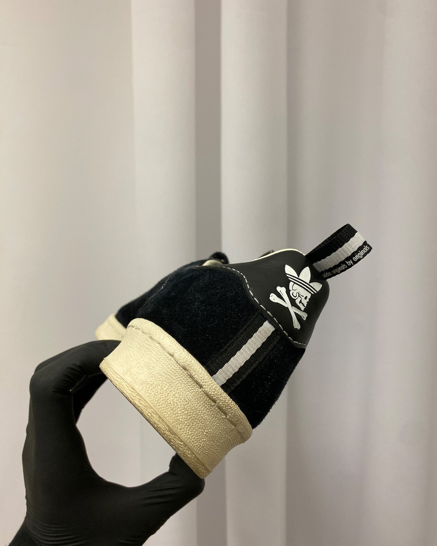Neighborhood x Kazuki x Adidas 2009 Campus 80s Suede Leather Sneaker Black White