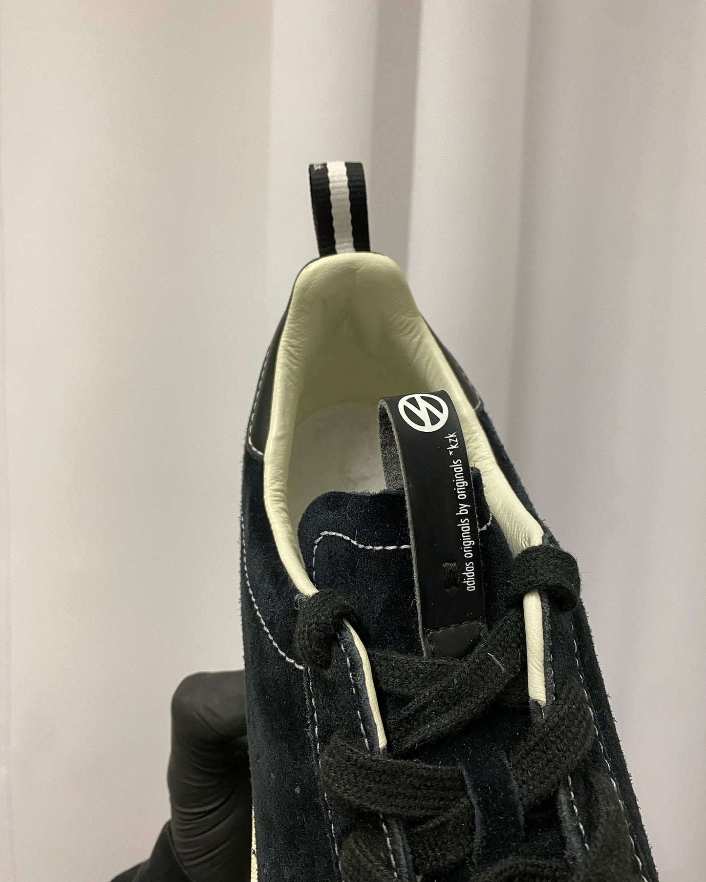 Neighborhood x Kazuki x Adidas 2009 Campus 80s Suede Leather Sneaker Black White