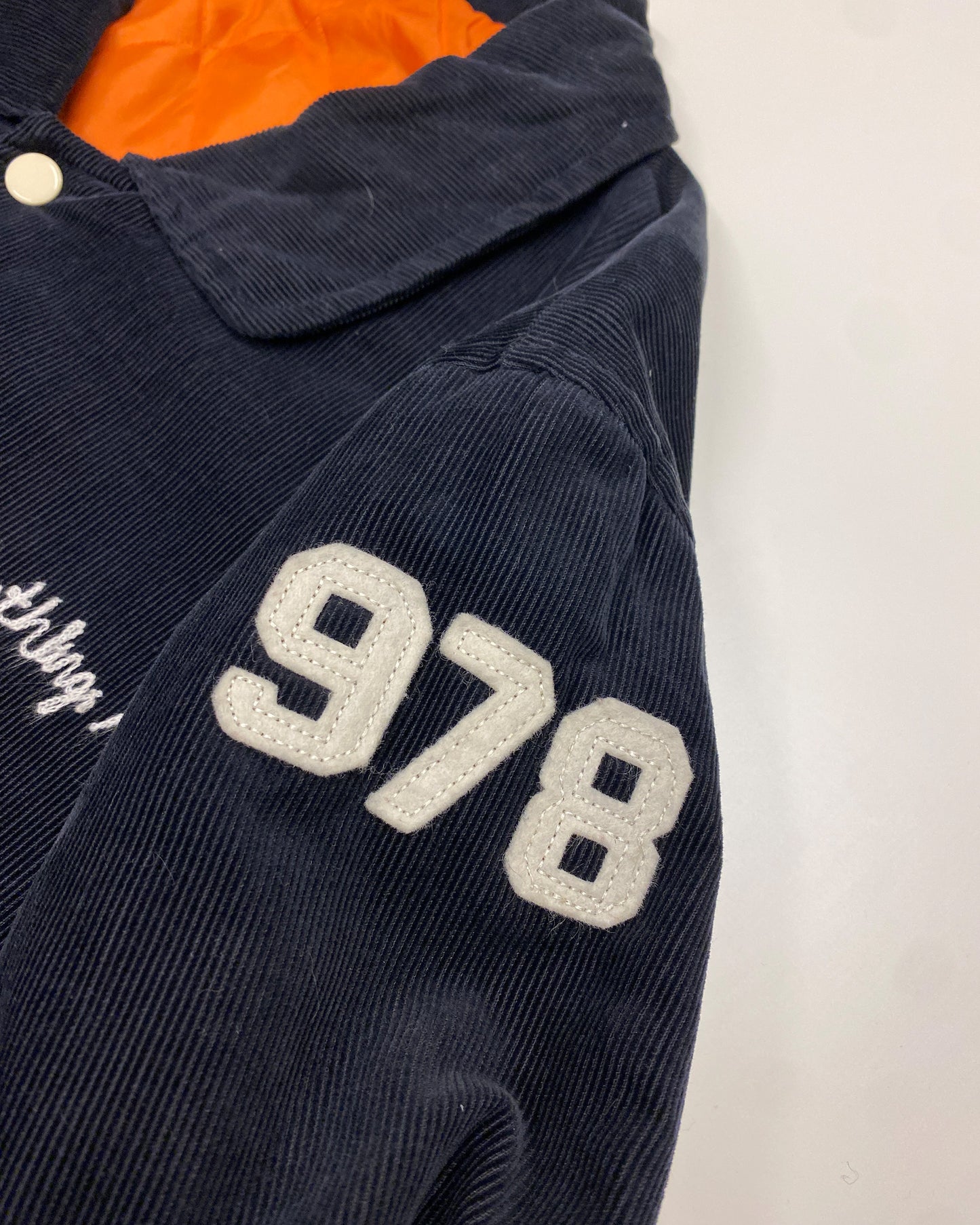 A Bathing Ape 1990s General Made Corduroy Stadium Jacket Black