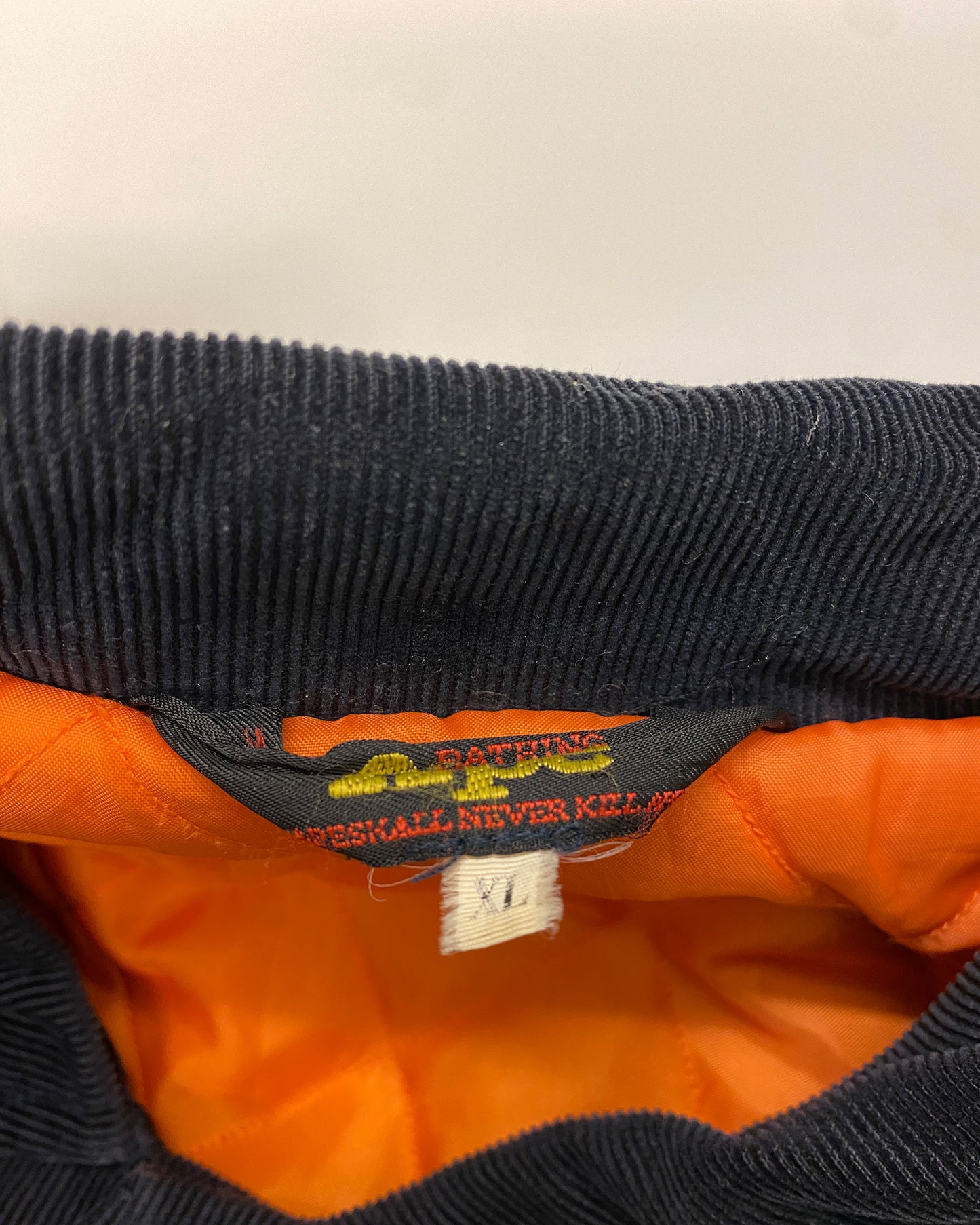 A Bathing Ape 1990s General Made Corduroy Stadium Jacket Black