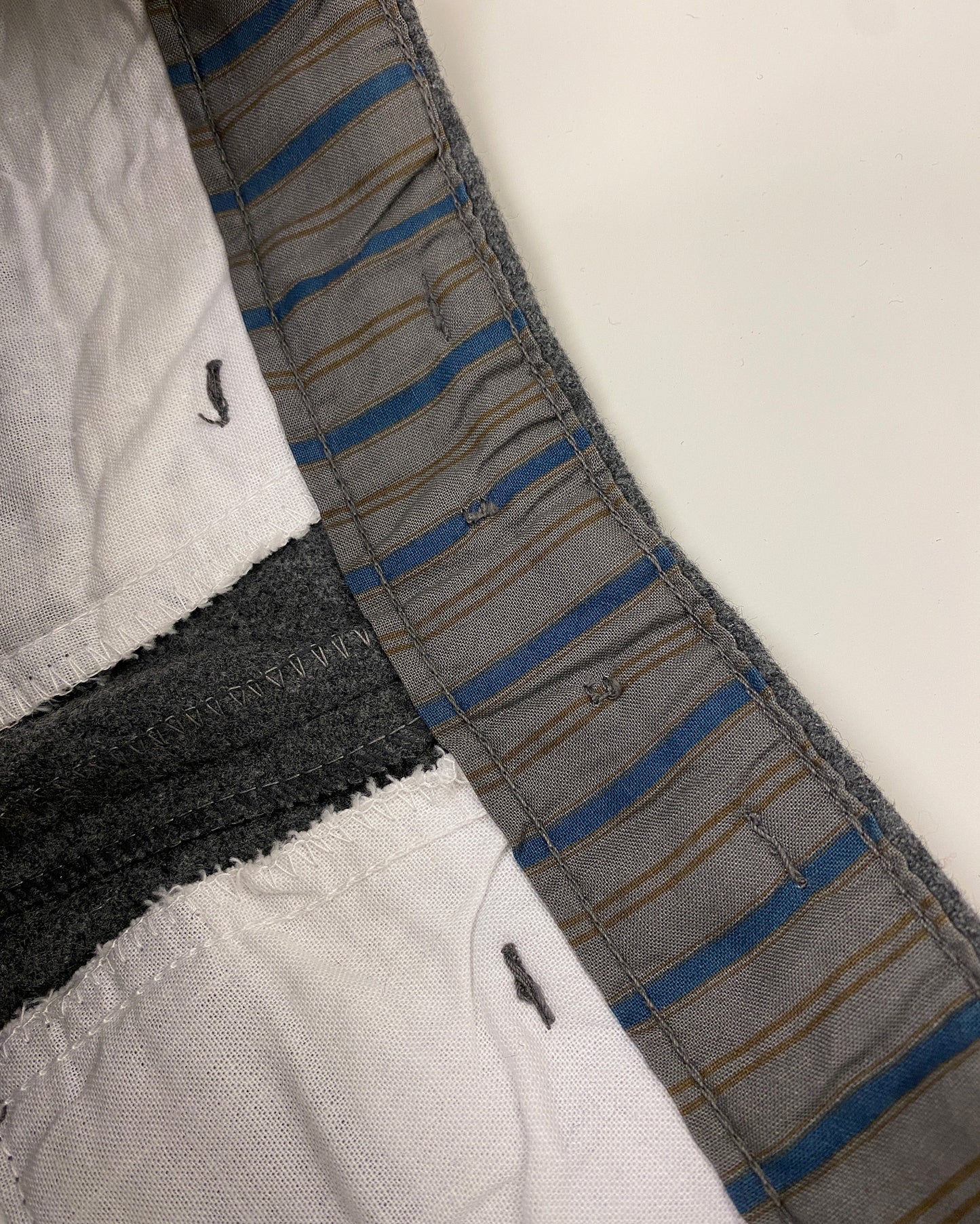 Benetton 1980s Wool Pleat Pants Grey