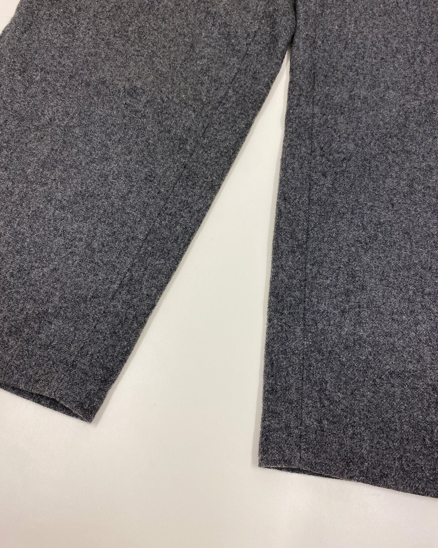 Benetton 1980s Wool Pleat Pants Grey