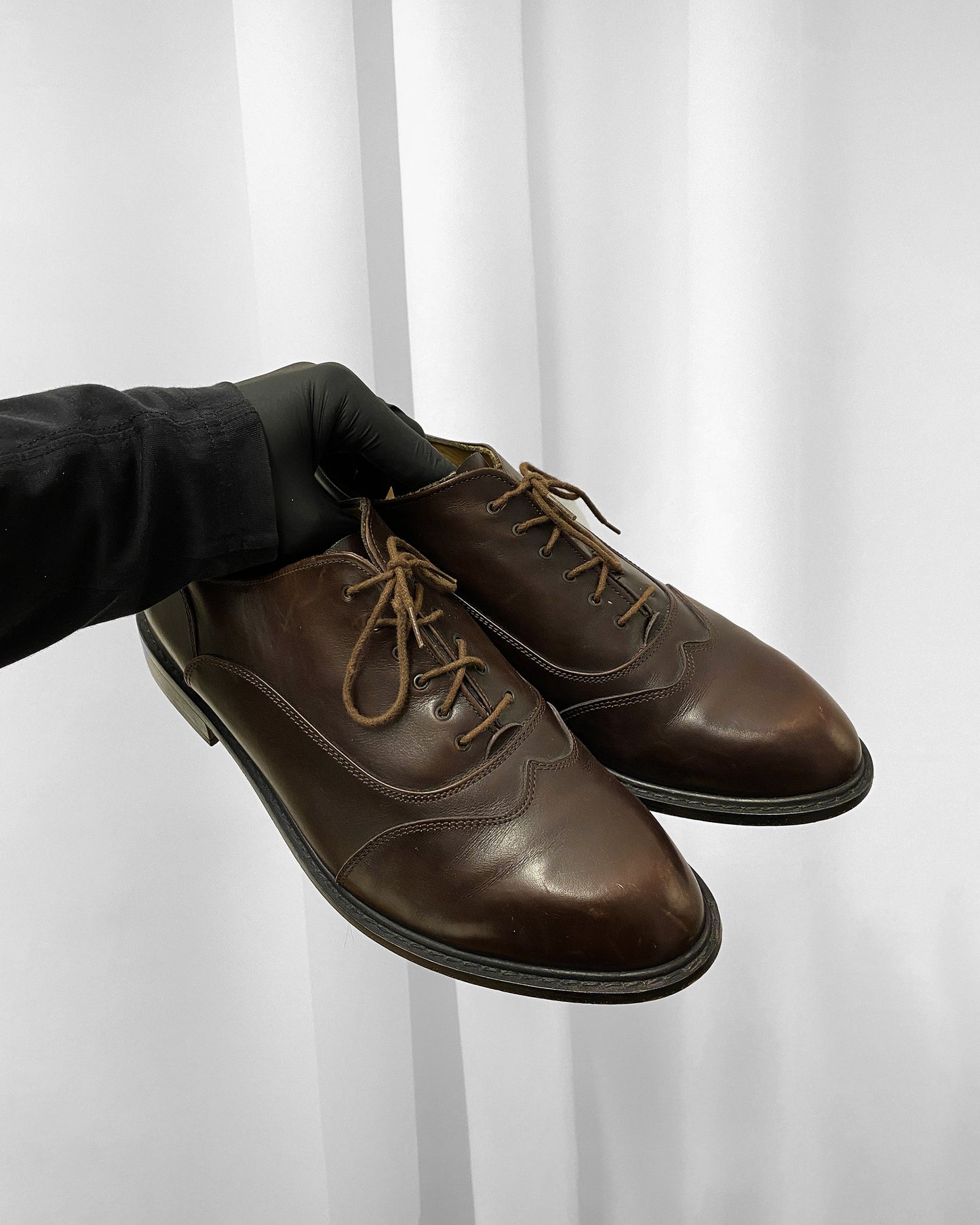 Dirk Bikkembergs Hommes 1990s Leather Derby Shoes Brown