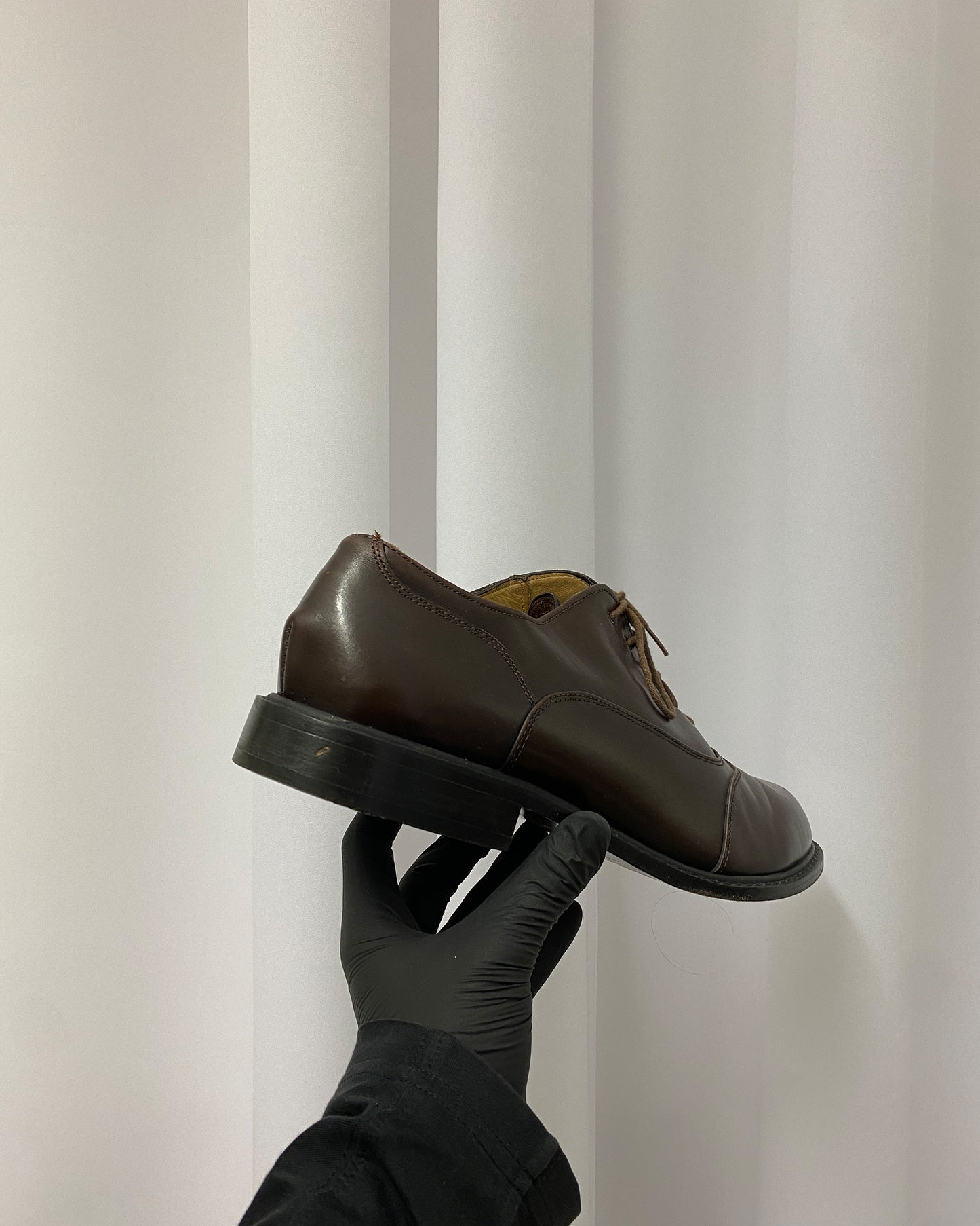 Dirk Bikkembergs Hommes 1990s Leather Derby Shoes Brown