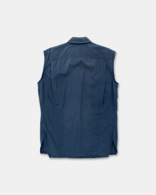 Bikkembergs 1990s No Sleeve Shirt Navy