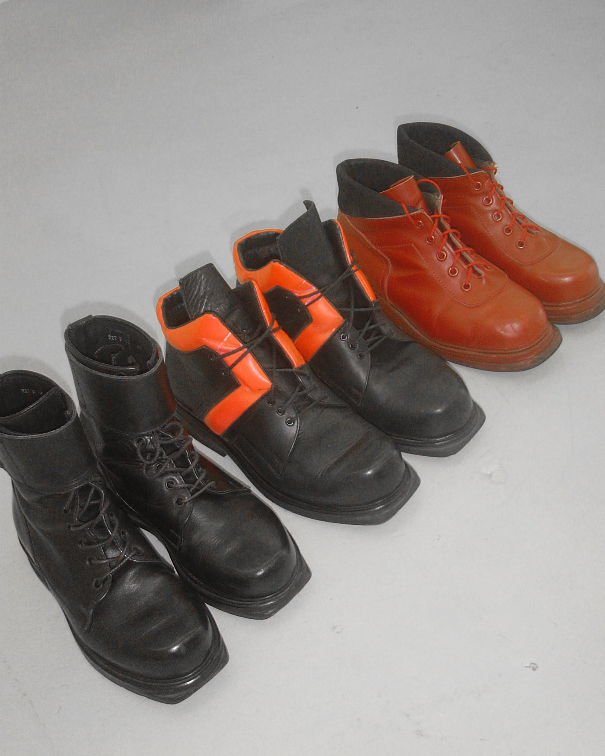 Dirk Bikkembergs 1990s Square Toe Boots Red – Knud Peters