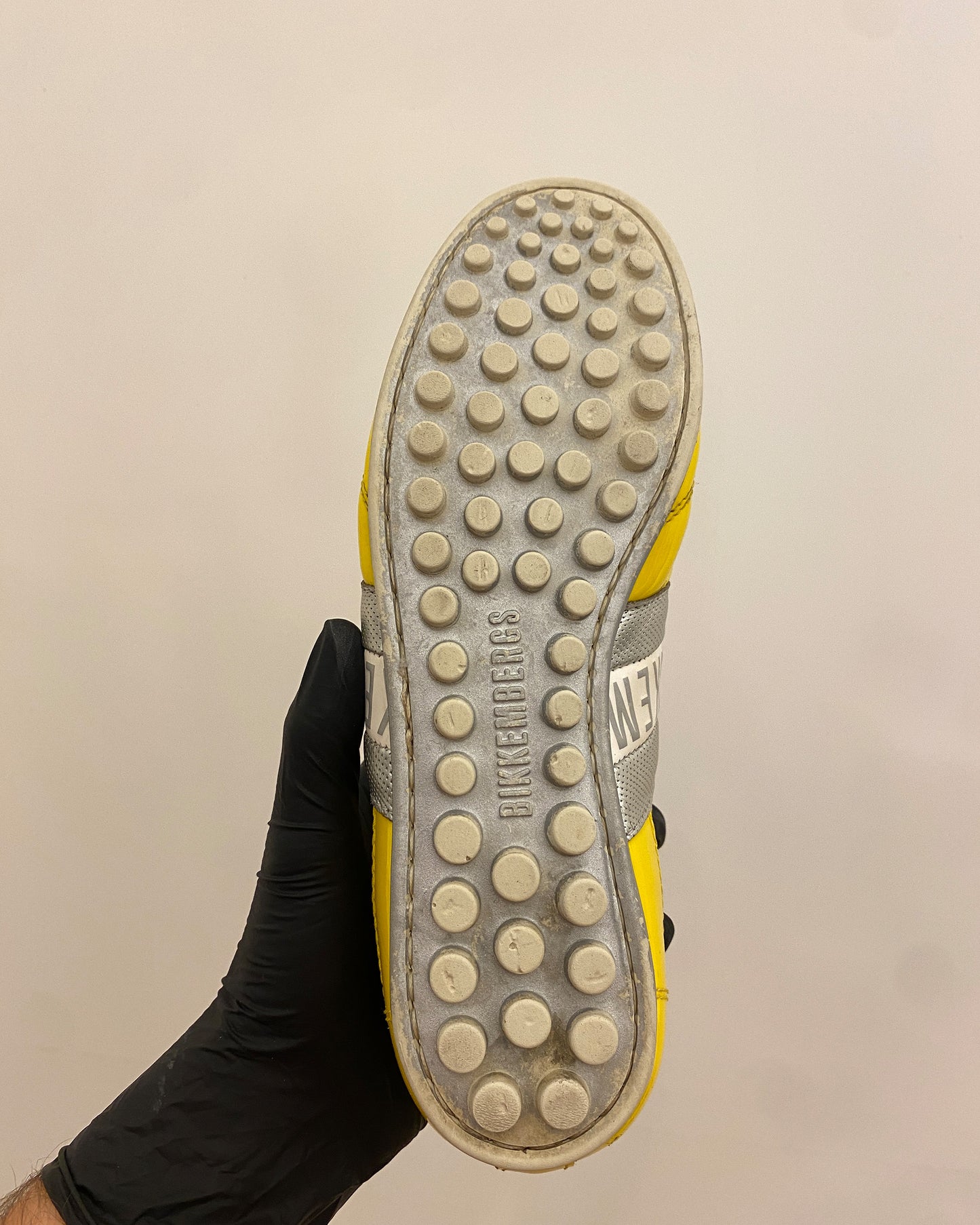 Bikkembergs 2010s Classic Sneaker Yellow Silver