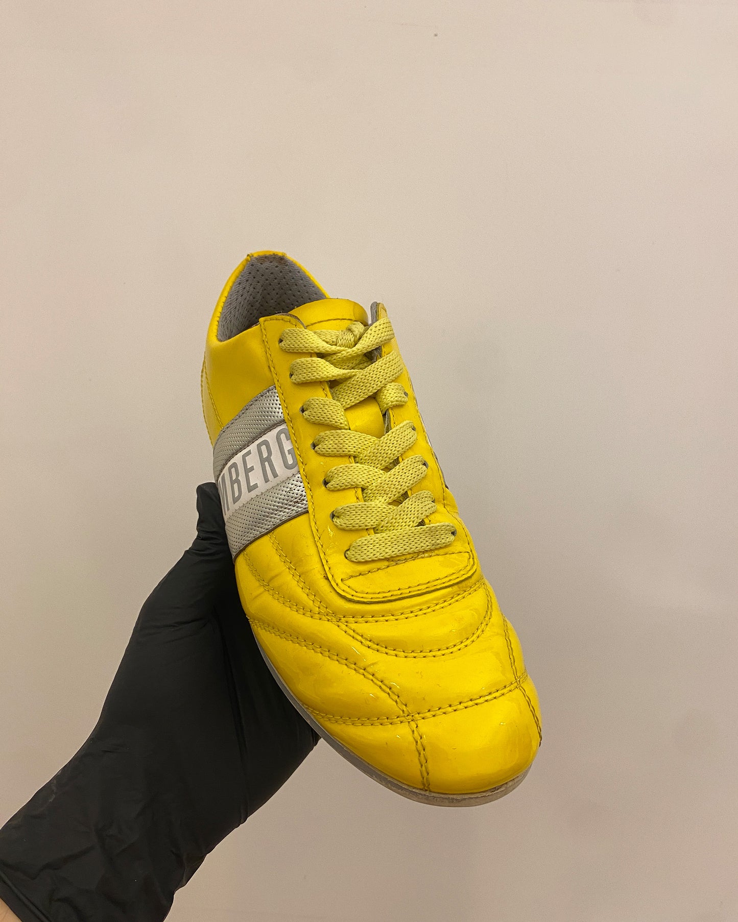 Bikkembergs 2010s Classic Sneaker Yellow Silver