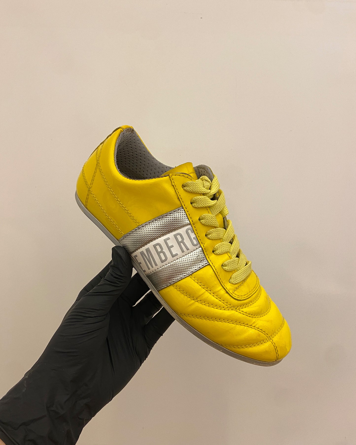Bikkembergs 2010s Classic Sneaker Yellow Silver