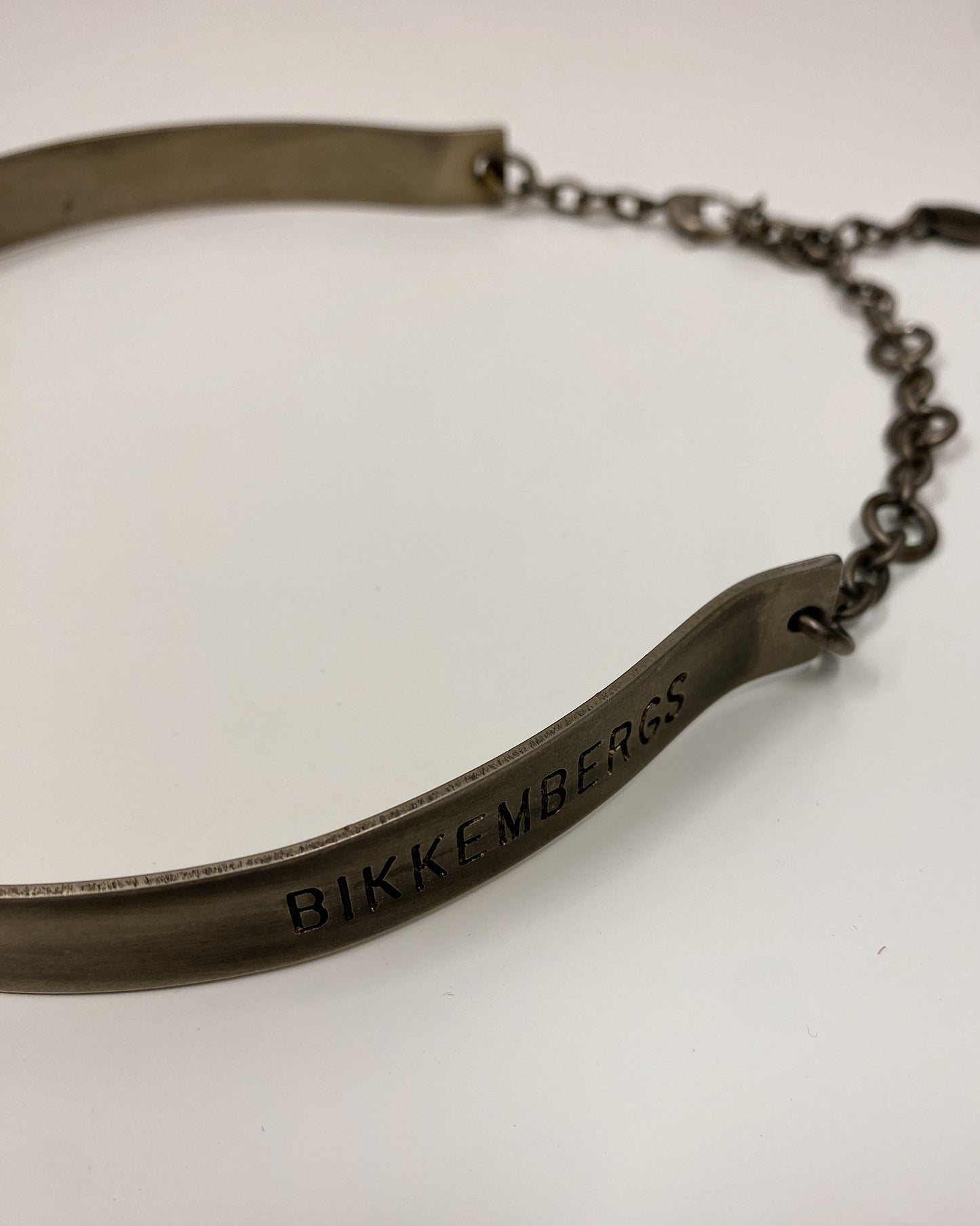 Bikkembergs 2000s Chocker Metallic Silver