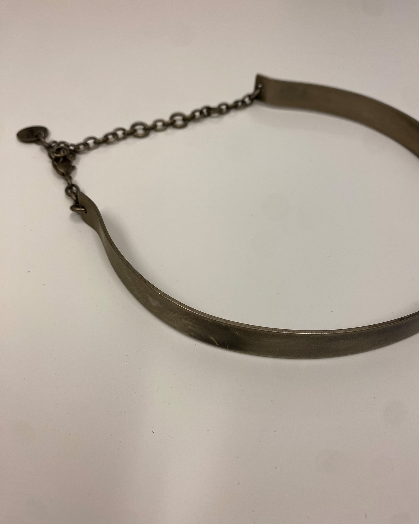 Bikkembergs 2000s Chocker Metallic Silver