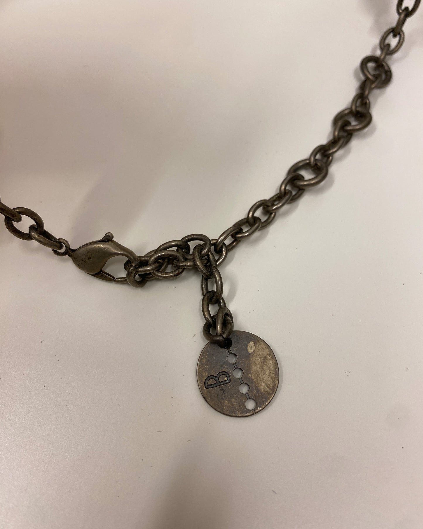 Bikkembergs 2000s Chocker Metallic Silver