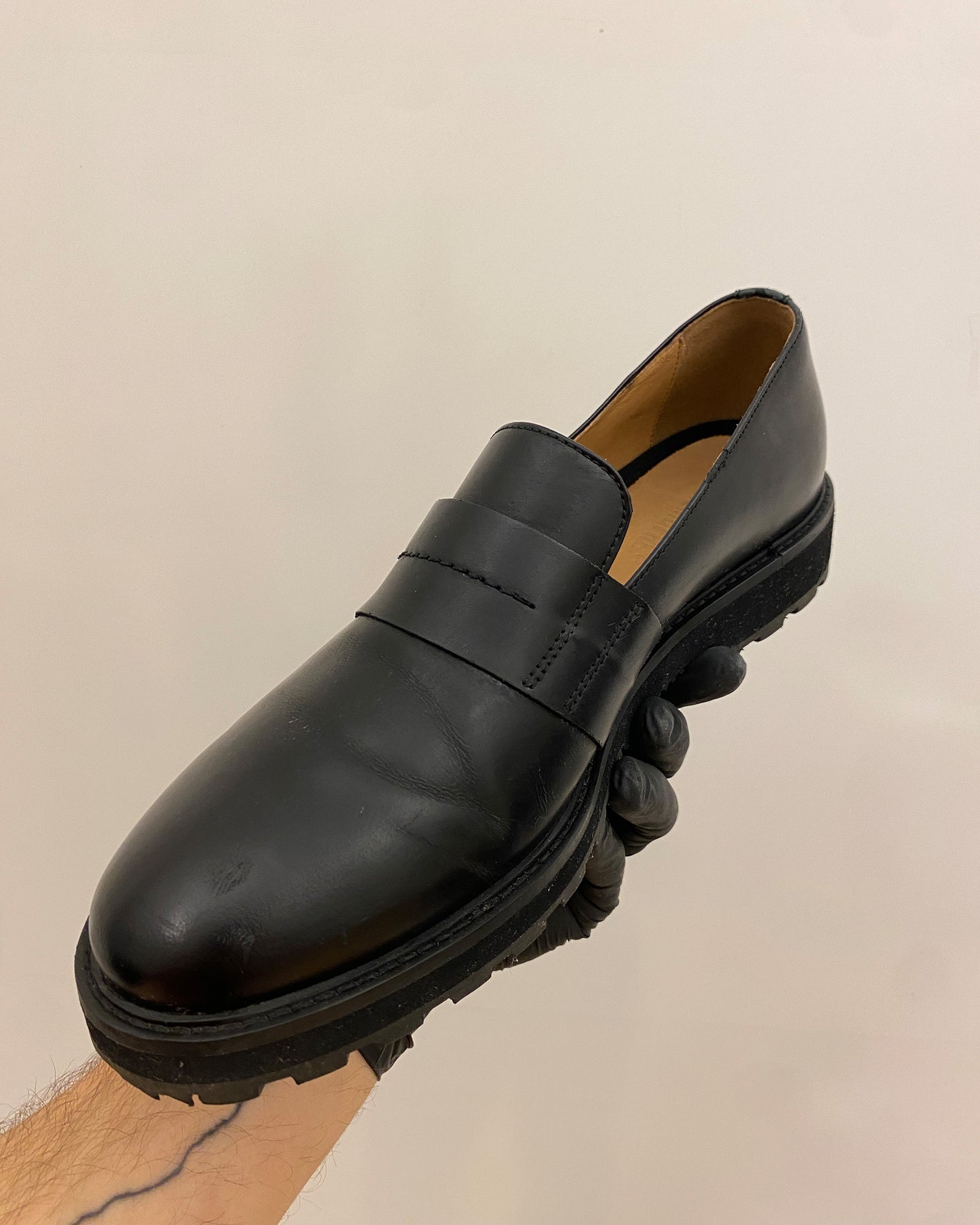 Bikkembergs 2020s Leather Loafers Black
