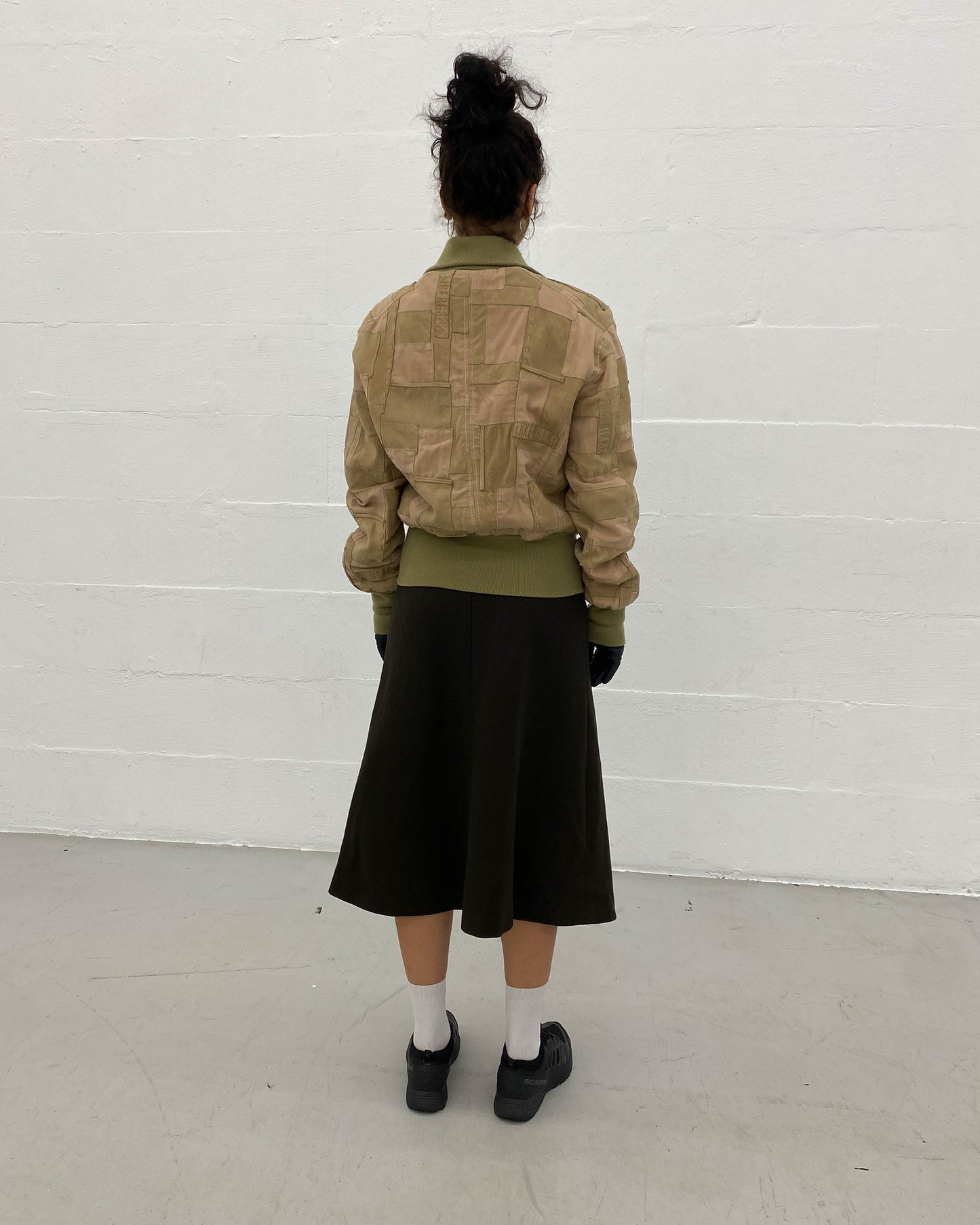 Bikkembergs 2000s Patchwork Leatherjacket Light Brown