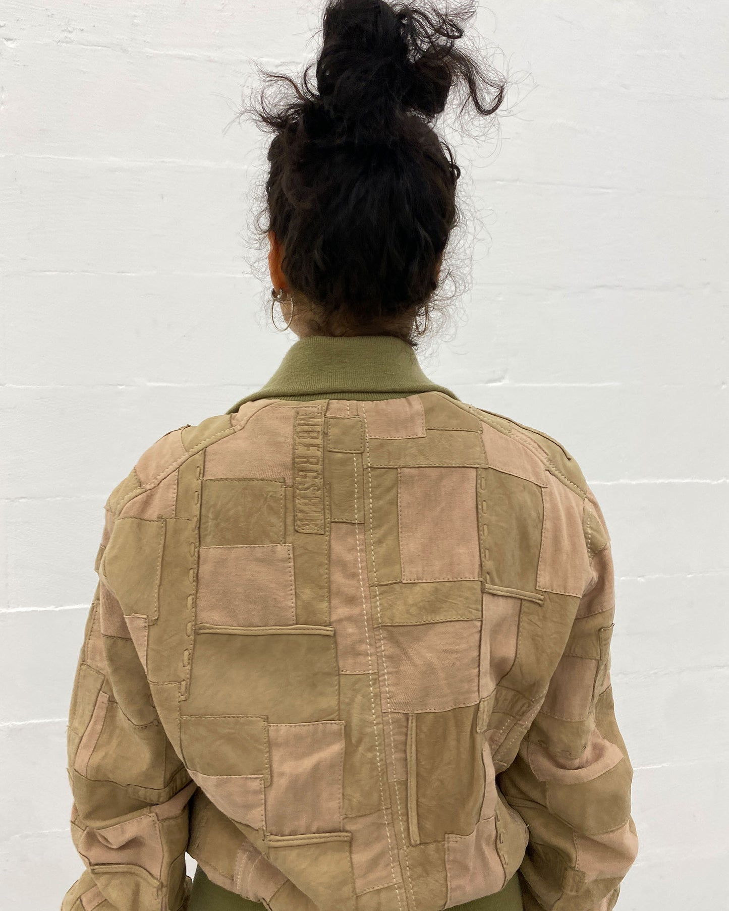 Bikkembergs 2000s Patchwork Leatherjacket Light Brown