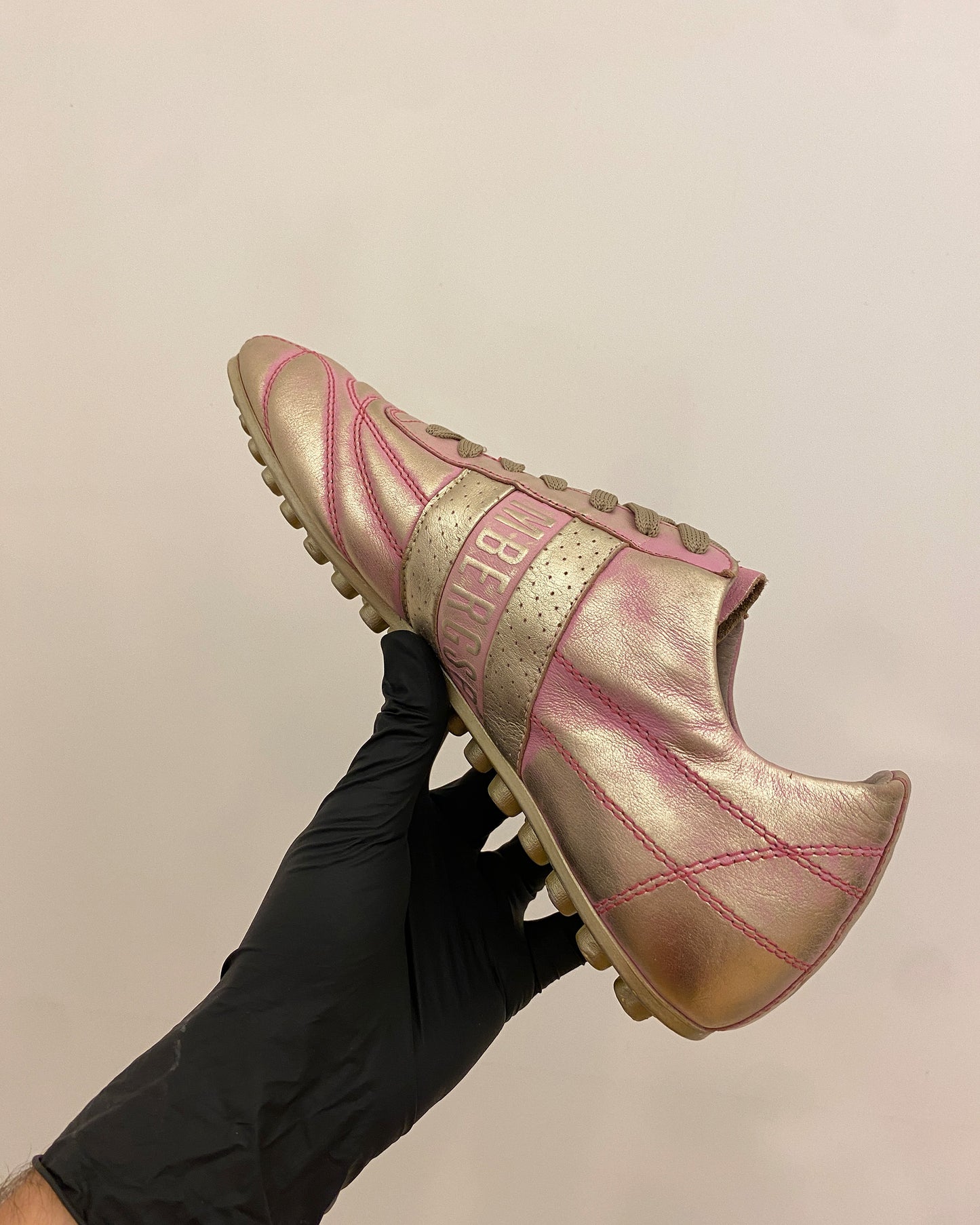 Bikkembergs 2000s Classic Sneaker Metallic Pink