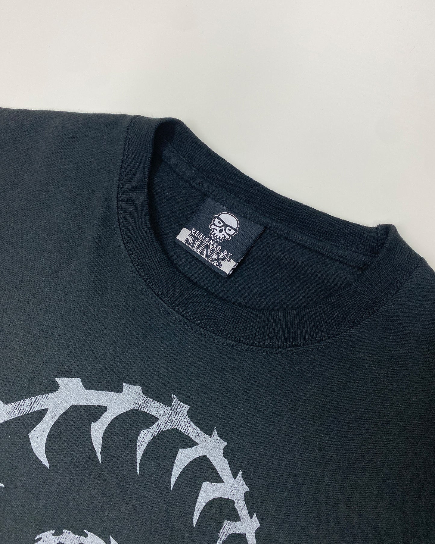 Blizzard 2010s SarCraft Raynor Raiders Snake Skeleton Circle T-Shirt Black