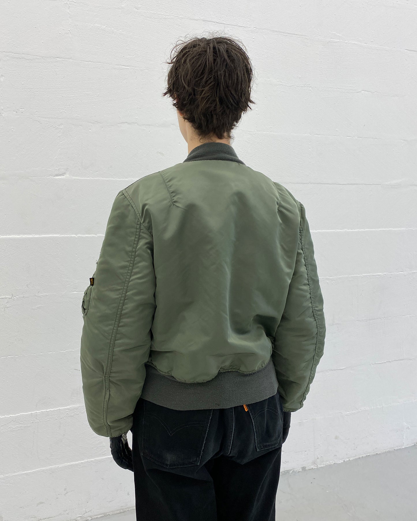 Alpha Industries 1990s Made in USA MA-1 Bomber Jacket Green