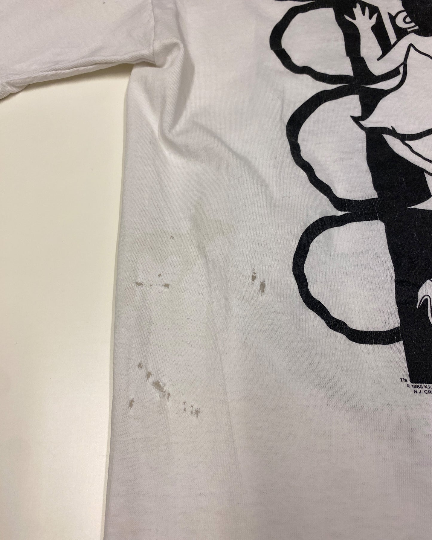 Vintage 1989 Betty Boop Cartoon Single Stitch T-Shirt White