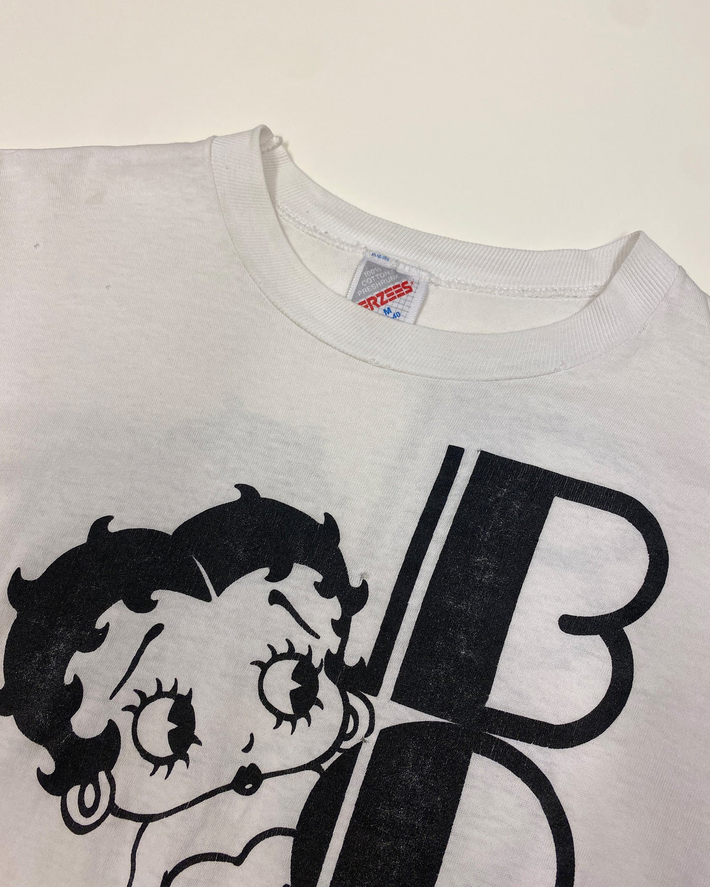 Vintage 1989 Betty Boop Cartoon Single Stitch T-Shirt White