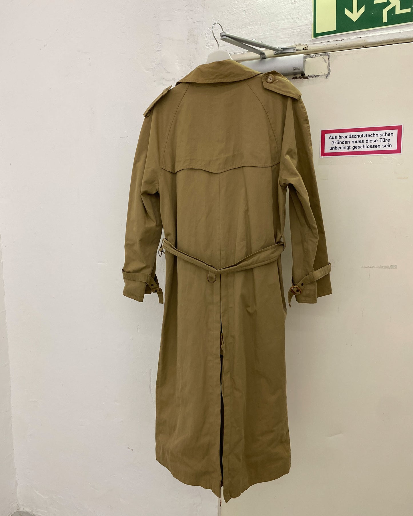 Boss Creation Hugo Boss Paris 1970s Trench Coat Beige