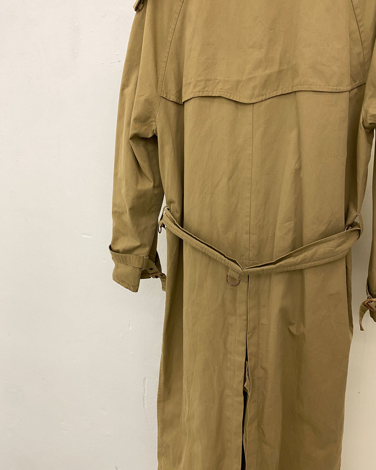 Boss Creation Hugo Boss Paris 1970s Trench Coat Beige
