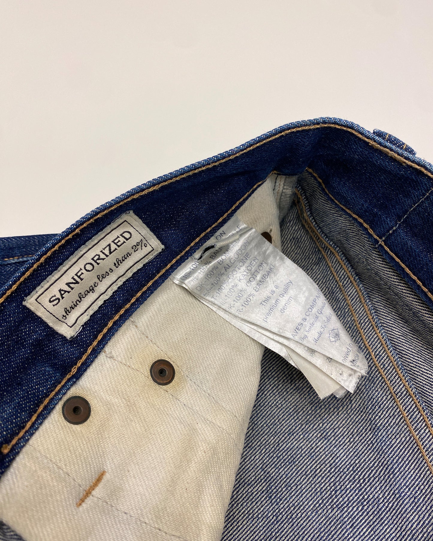 Braves & Company 2010s Selvedge Denim Faded Dark Blue